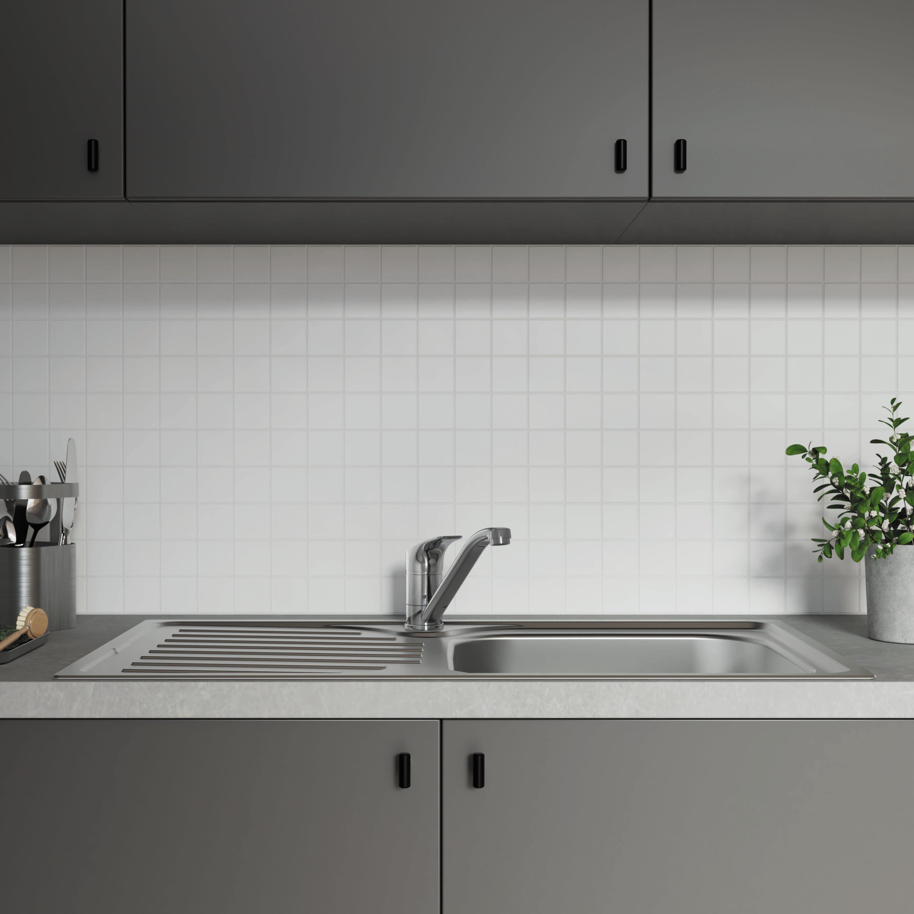 Mitigeur de cuisine chrome, Essential, DELINIA - 9