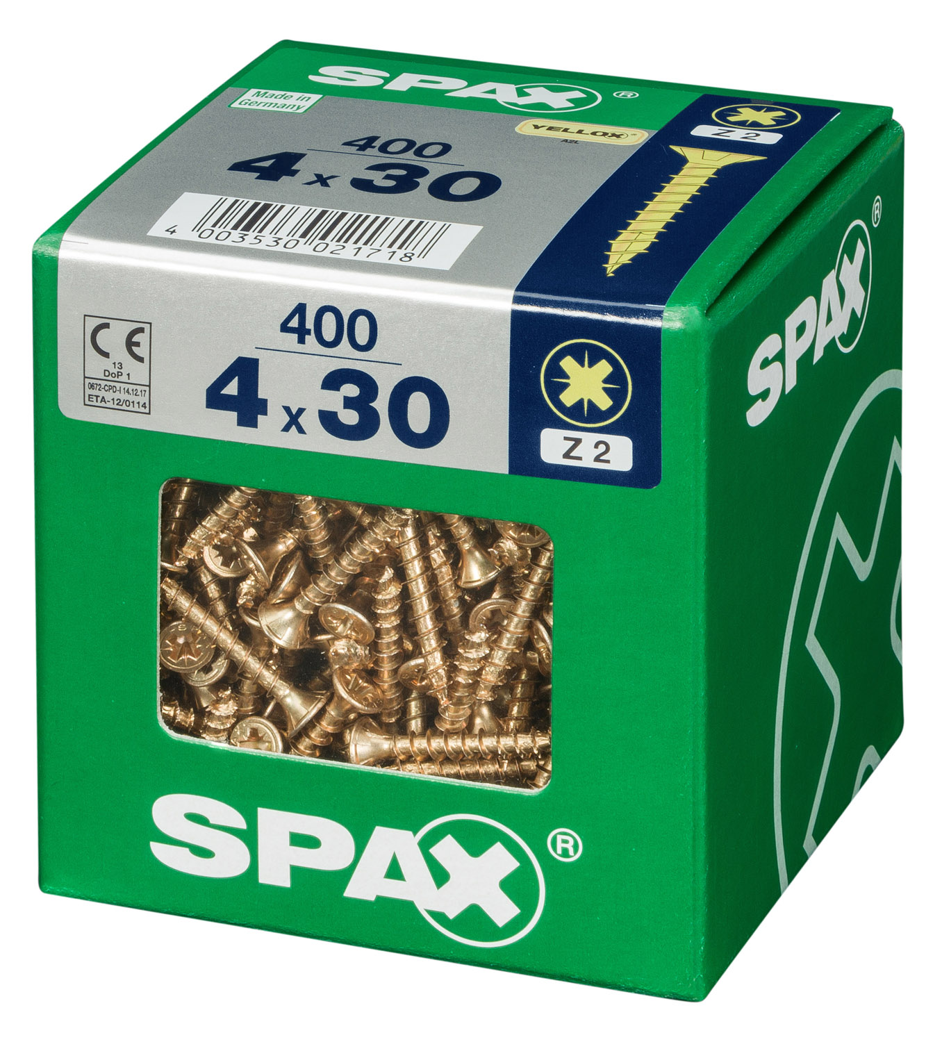 Vis bois Diam. 4 x 30 mm Boîte de 400 - SPAX - 3