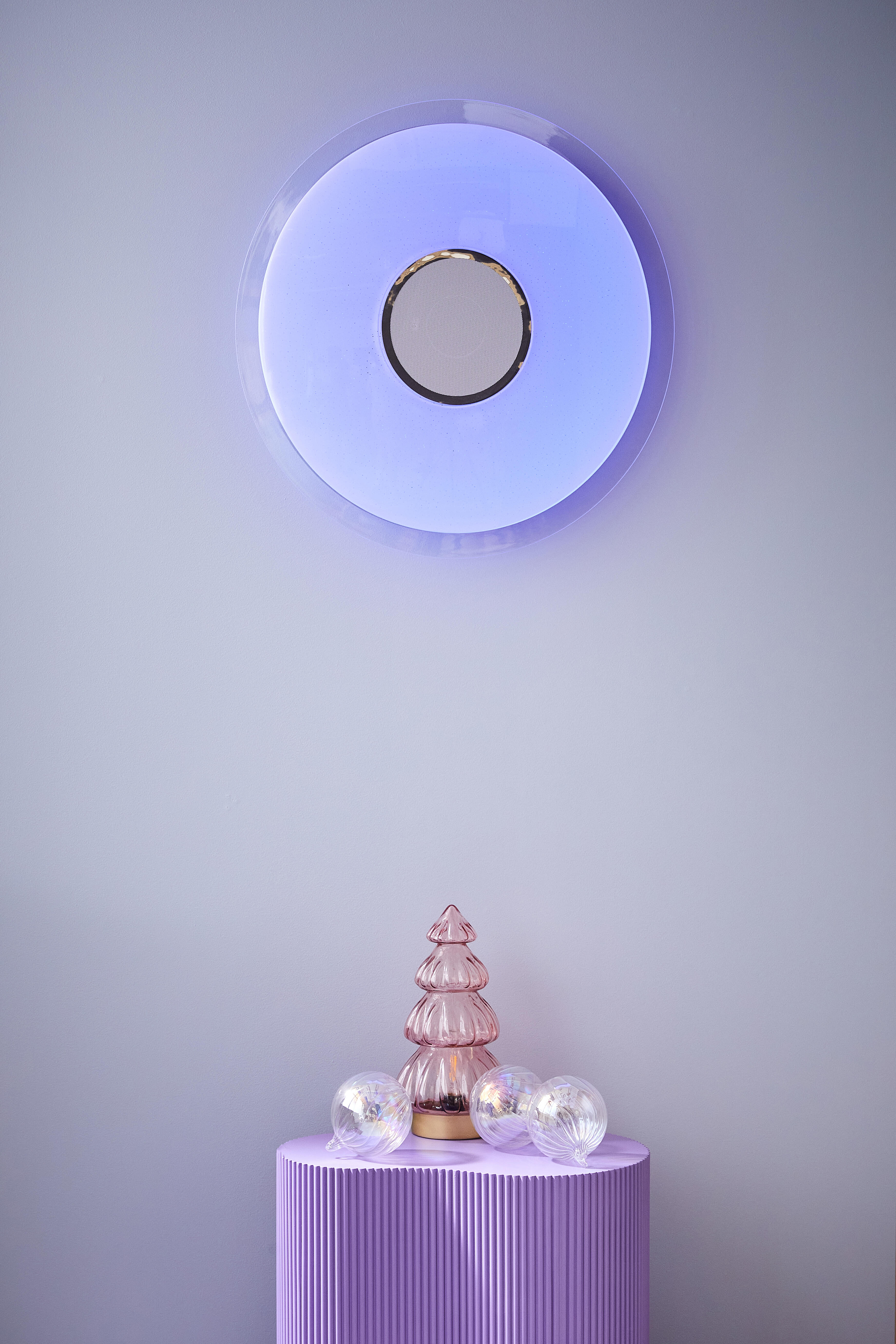 Plafonnier, changement de couleur, enceinte bluetooth, Vizzini ENKI INSPIRE D40 - 2