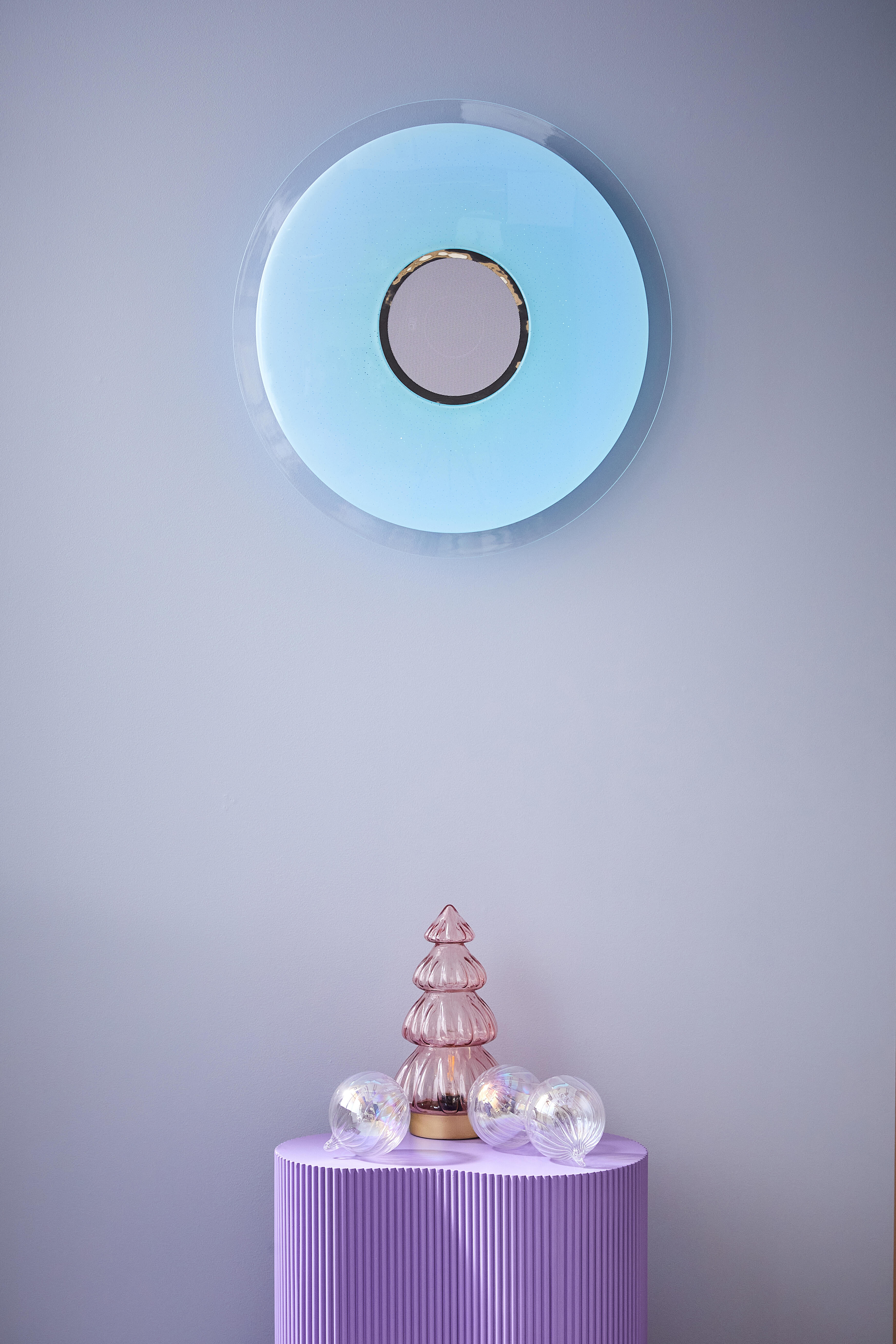 Plafonnier, changement de couleur, enceinte bluetooth, Vizzini ENKI INSPIRE D40 - 3