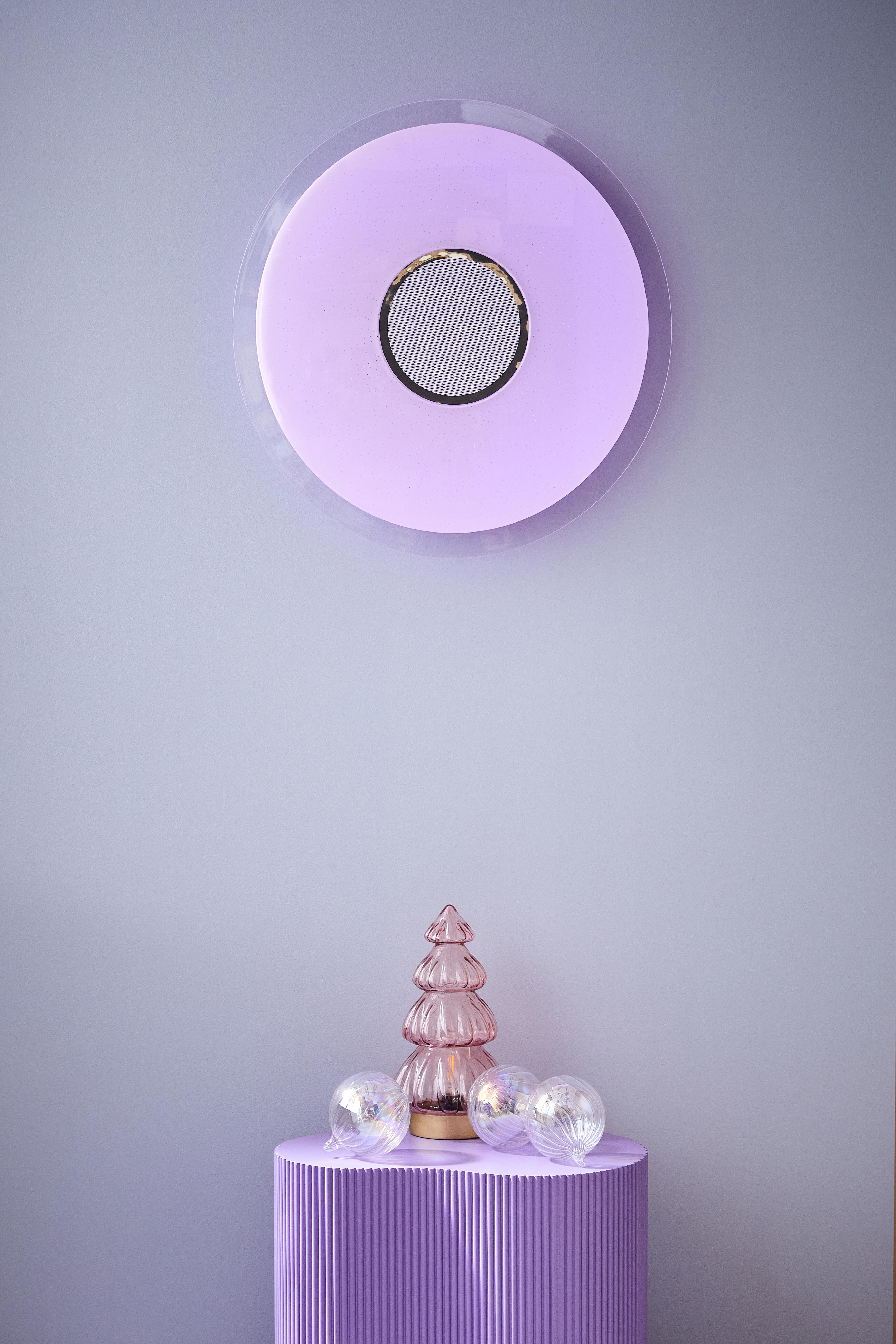 Plafonnier, changement de couleur, enceinte bluetooth, Vizzini ENKI INSPIRE D40 - 4