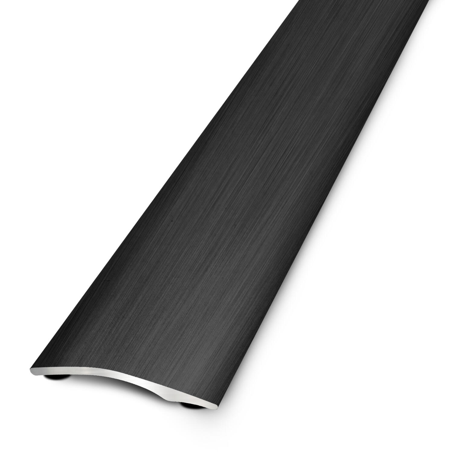 Barre de seuil aluminium noir brossé auto-adhésif L.93 x l.2,70 cm  - 3
