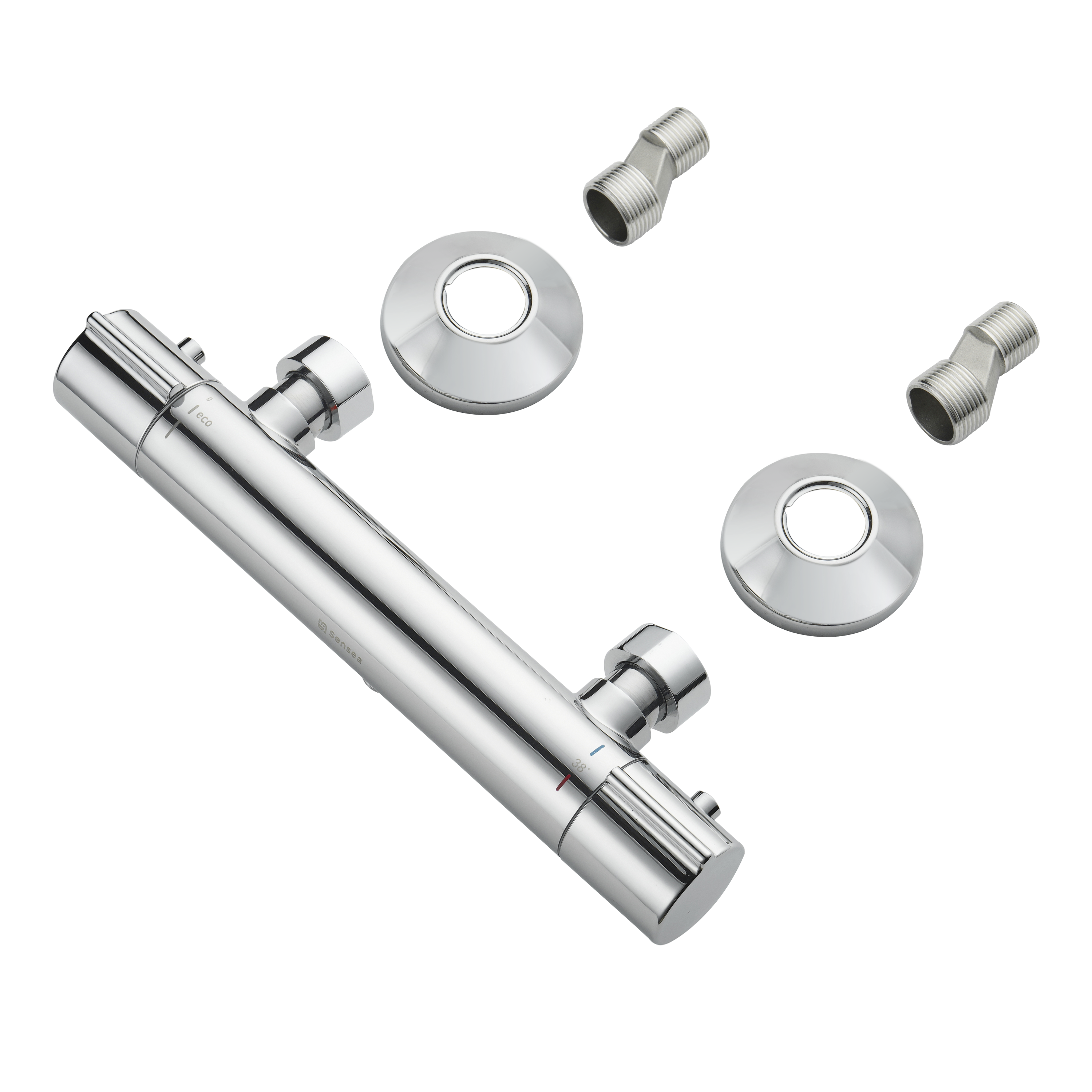 Mitigeur de douche thermostatique chrome, Essential, SENSEA - 6