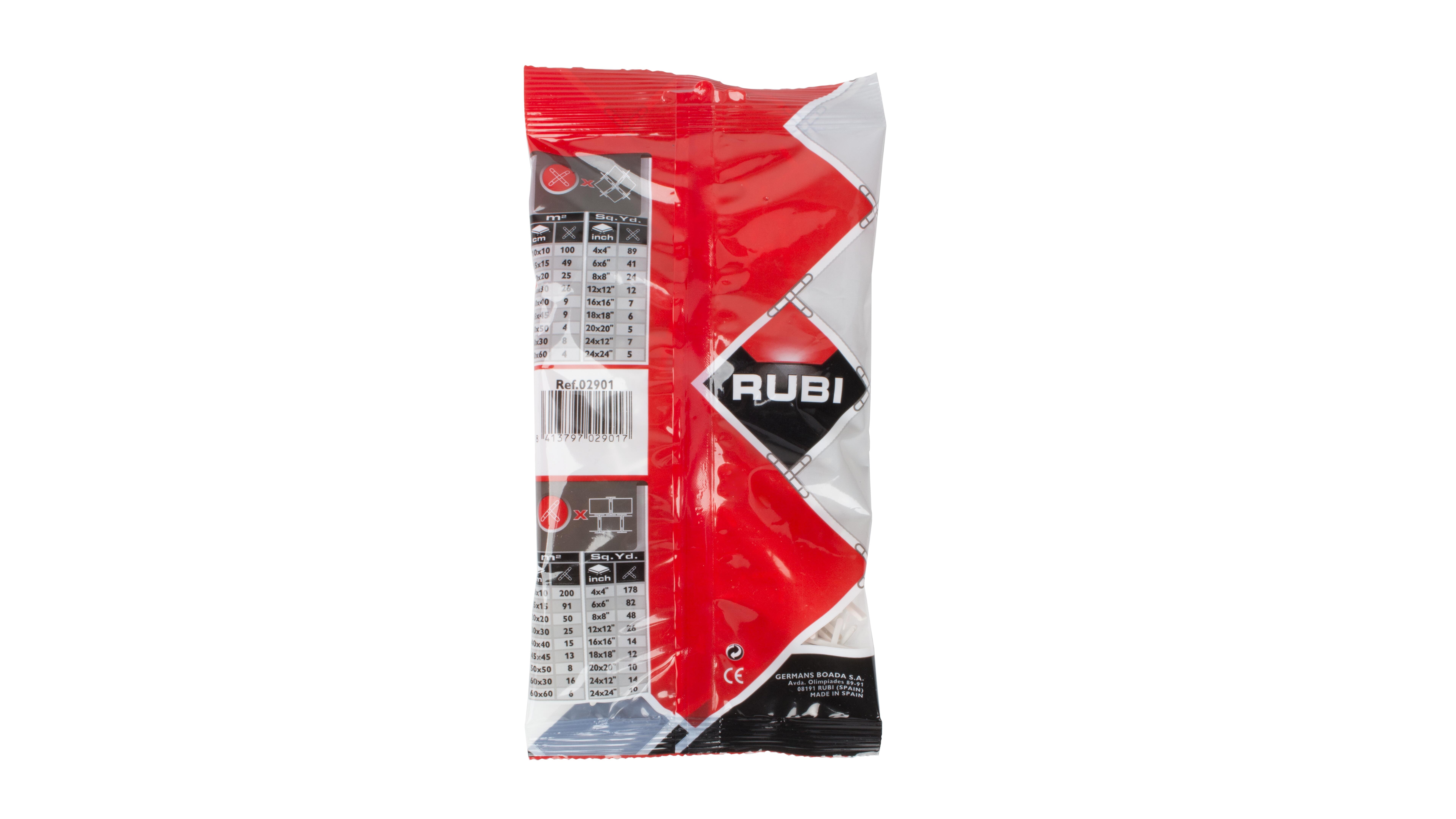 Croisillons standards pour carrelage Ep.2 mm en X - RUBI (sachet de 300) - 3