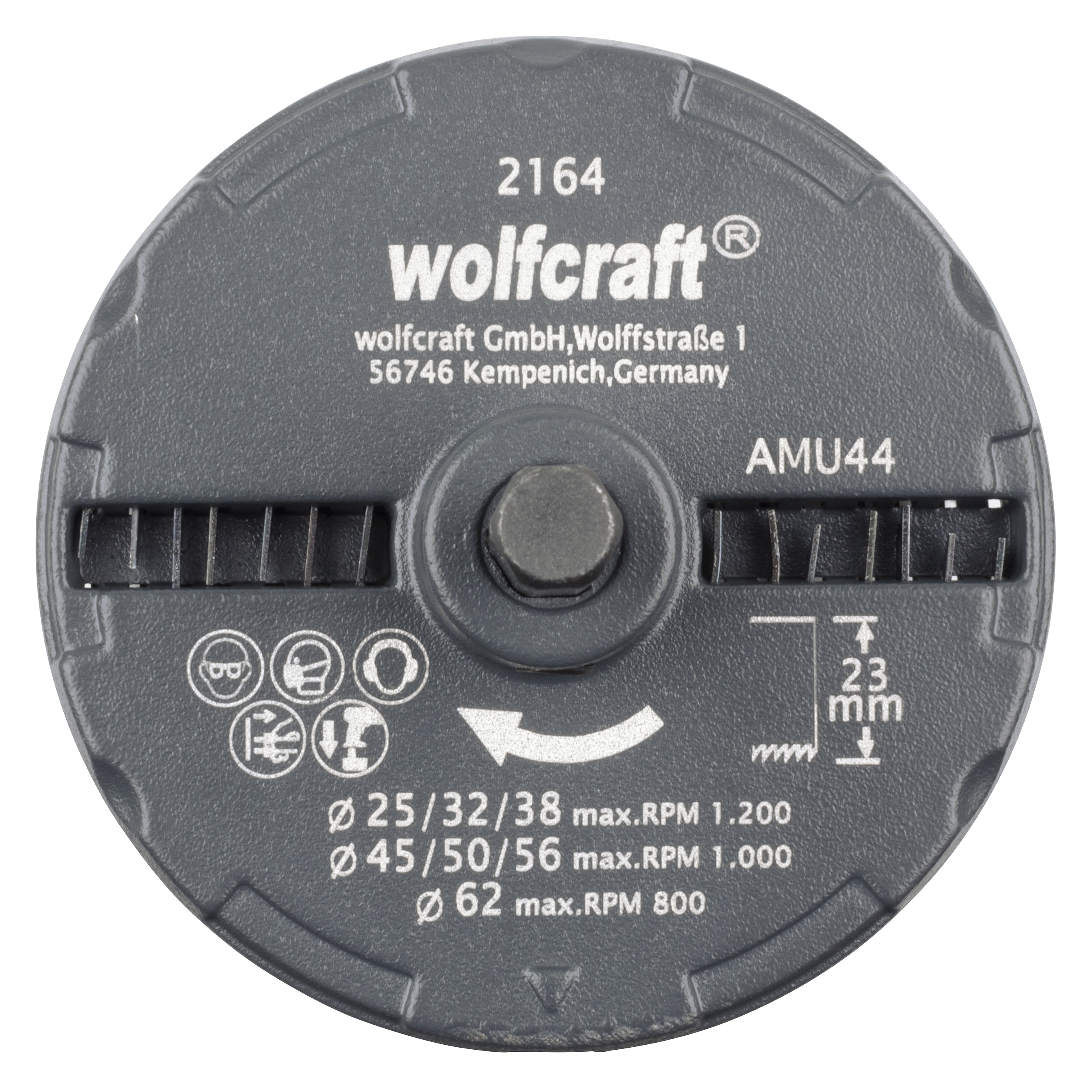 Scie cloche multi-lames pour bois et platre Diam.25 à 62 mm  - WOLFCRAFT - 5