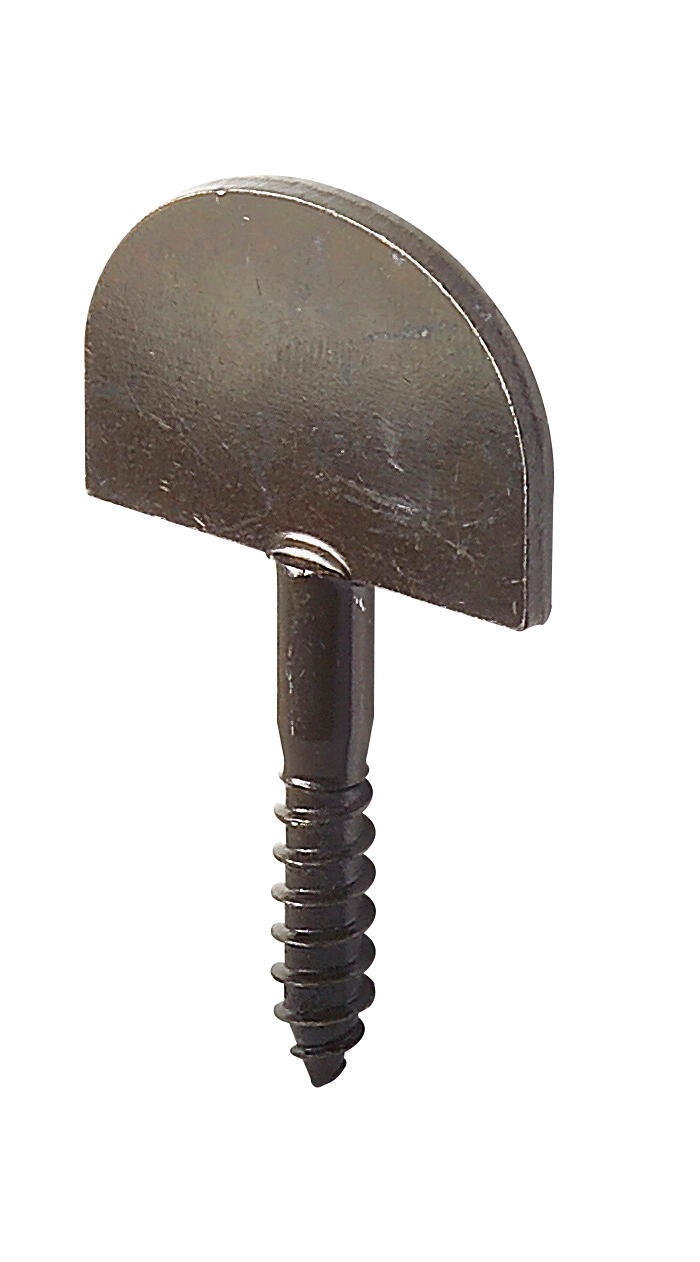 Butée à visser en acier zingué noir - 2