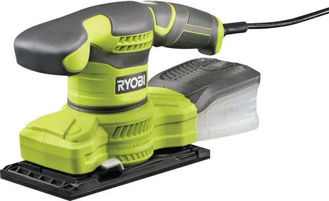 Ponceuse vibrante 200W 1/3 feuille + 20 abrasifs plateau ponçage l.93 x L.185 mm RSS200-GA20 - 5133003678 RYOBI