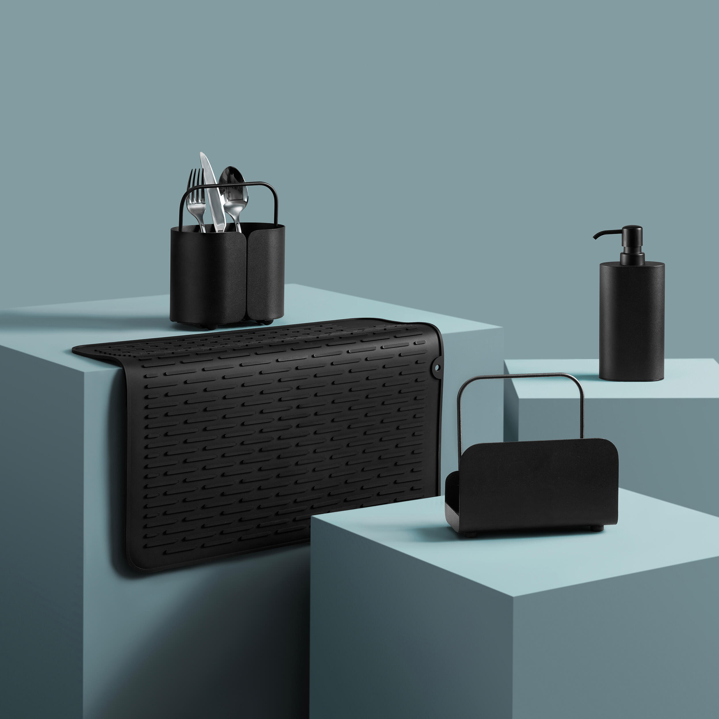 Organizador para el fregadero Casual negro - 10