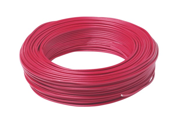 Fil H07VU 1.5 mm² rouge 100 m - MIGUELEZ SL