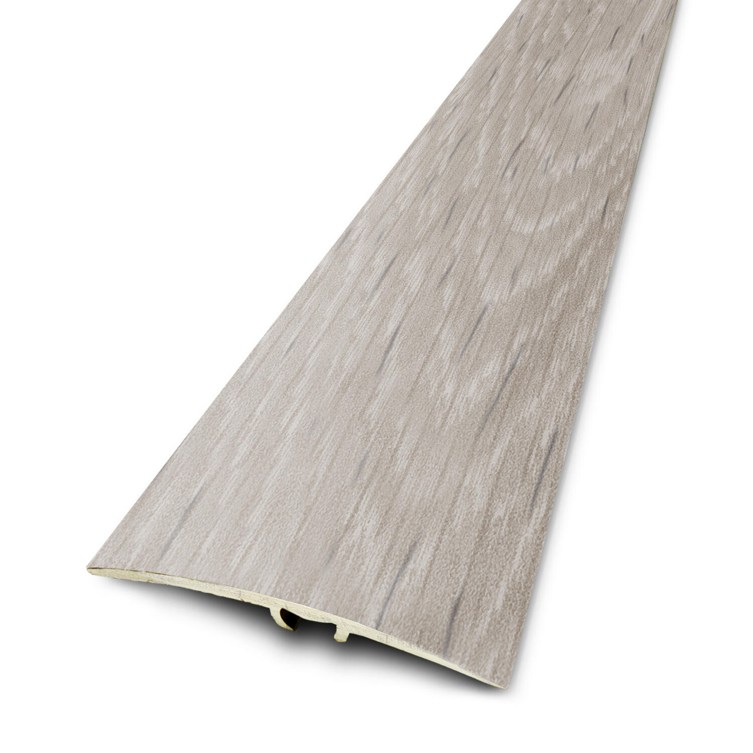 Barre de seuil aluminium chêne à visser L.93 x l.4,10 cm Cérusé Sable - 2