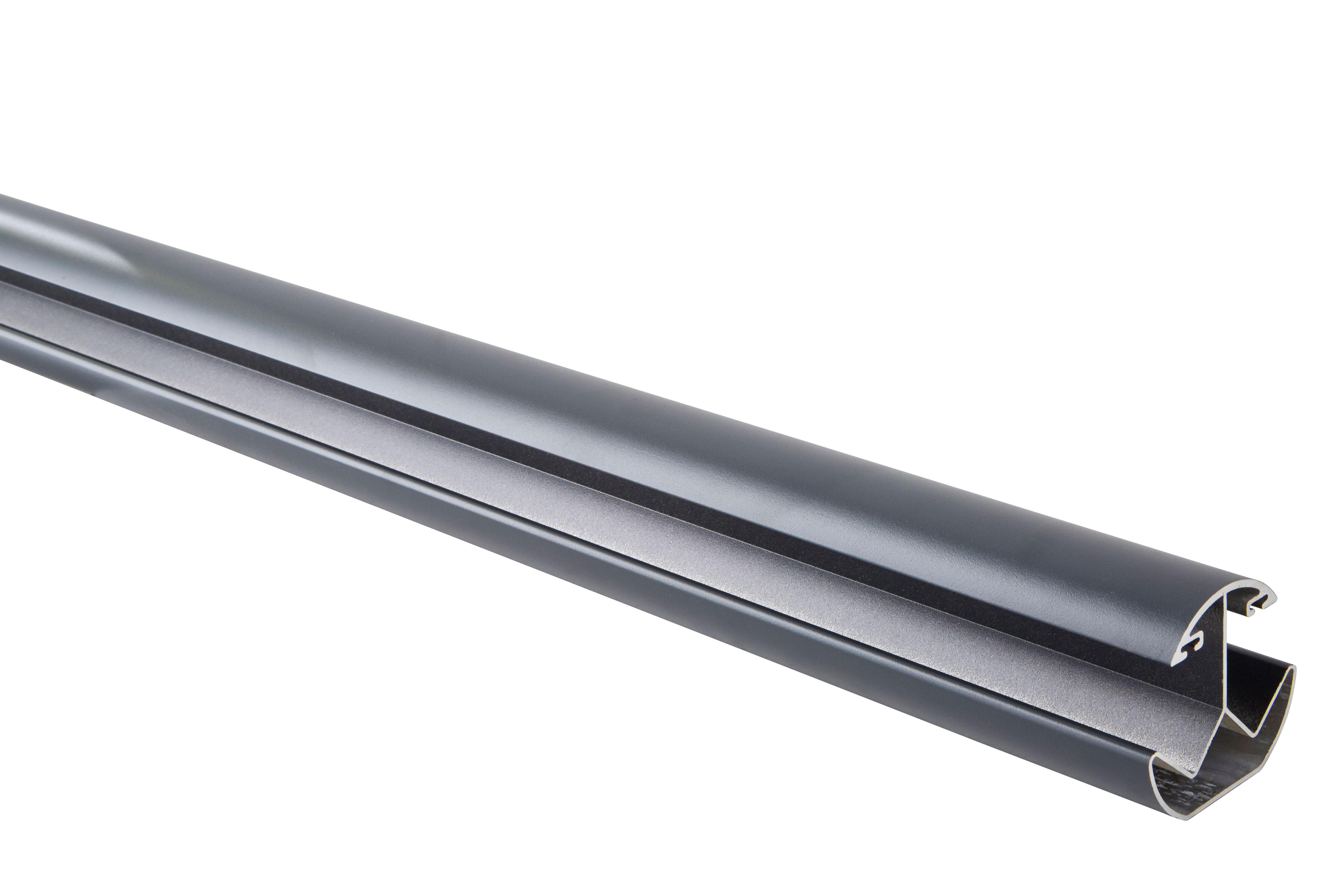 Poteau aluminium multi angle gris Haut.1,26 m - 2