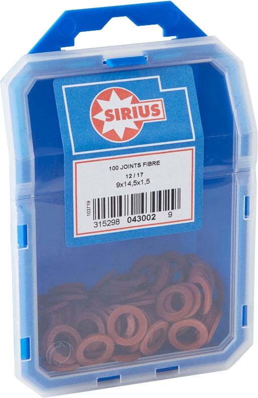 Lot de 100 joints fibres D.12 x D.17 mm Sirius - WATTS - 5
