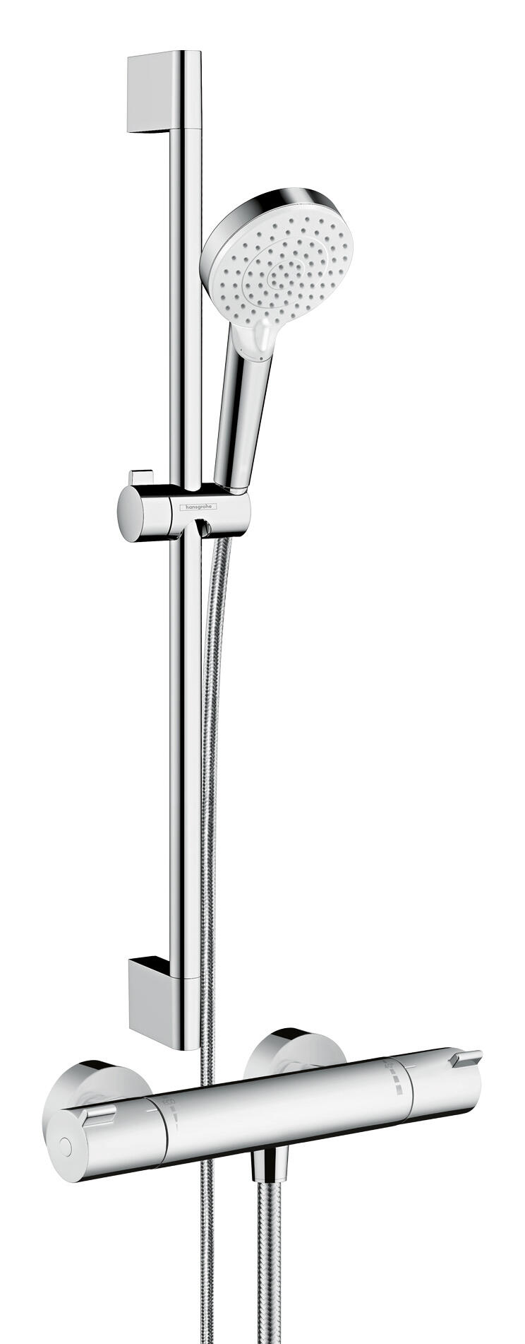 Ensemble de douche 2 jets avec mitigeur thermostatique Crometta Ecostat - 27812400 HANSGROHE - 4