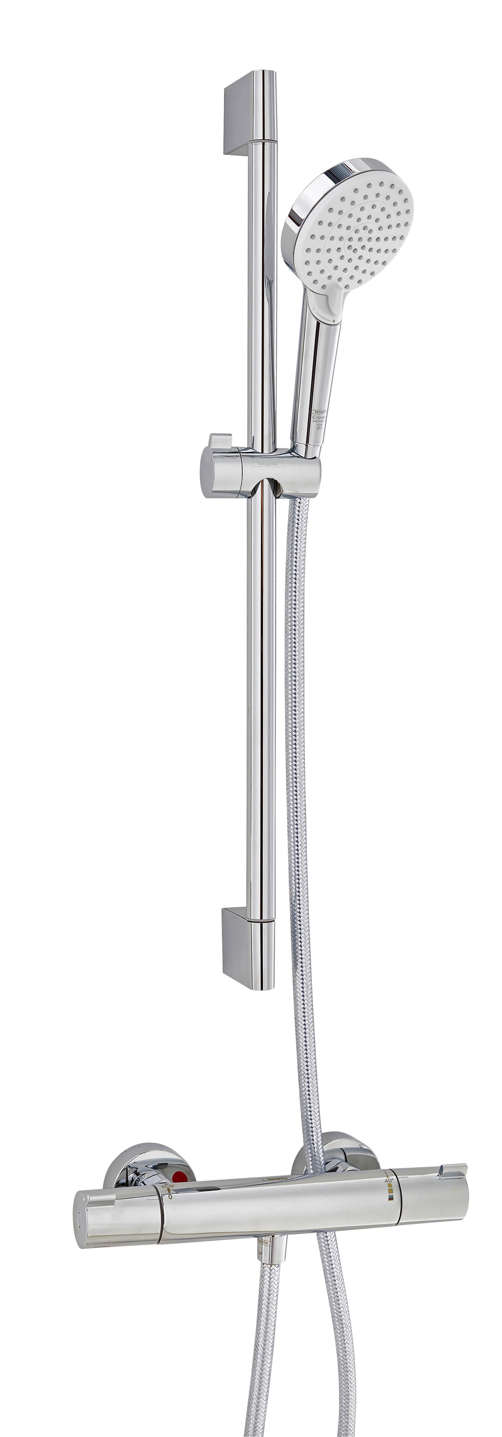 Ensemble de douche 2 jets avec mitigeur thermostatique Crometta Ecostat - 27812400 HANSGROHE - 3