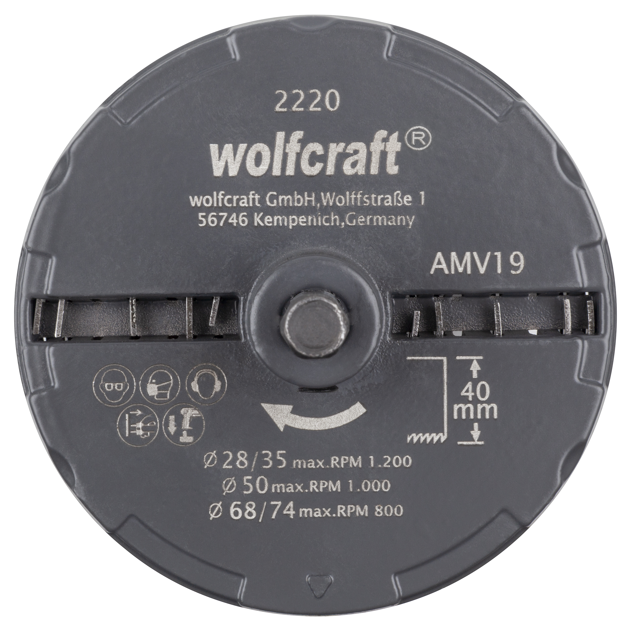 Otwornica do drewna 28 - 74 / 40 mm 2220000 WOLFCRAFT - 4
