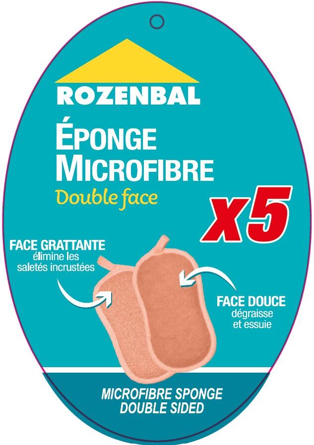 Éponges microfibres réutilisables lot de 5 - ROZENBAL - 3