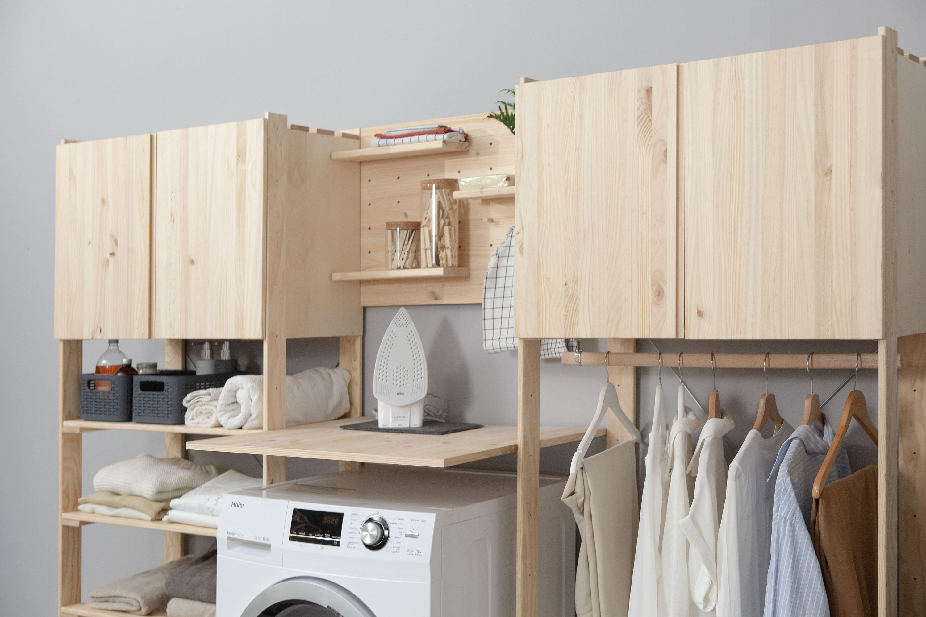 Estantería de madera en bruto con 5 baldas ASTIGARRAGA carga máxima 375 kg 174.5x76.5x38.5cm - 12