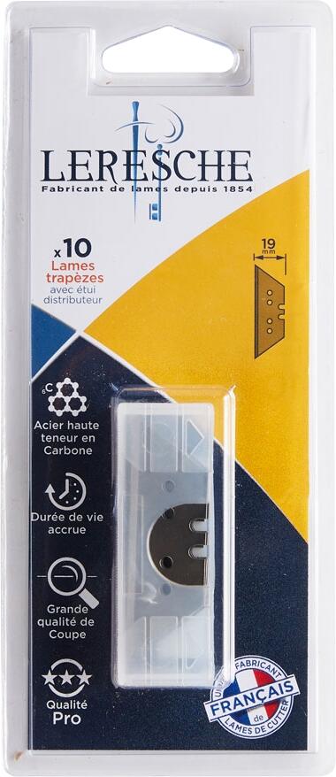 Lot de 10 lames trapèze réversible 60 mm - LERESCHE - 3