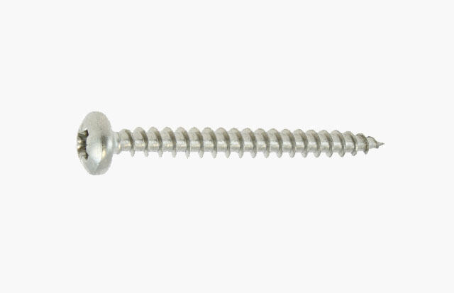 Vis bois inox A2 Diam. 4 x 25 mm Boîte de 100 - VISWOOD - 2