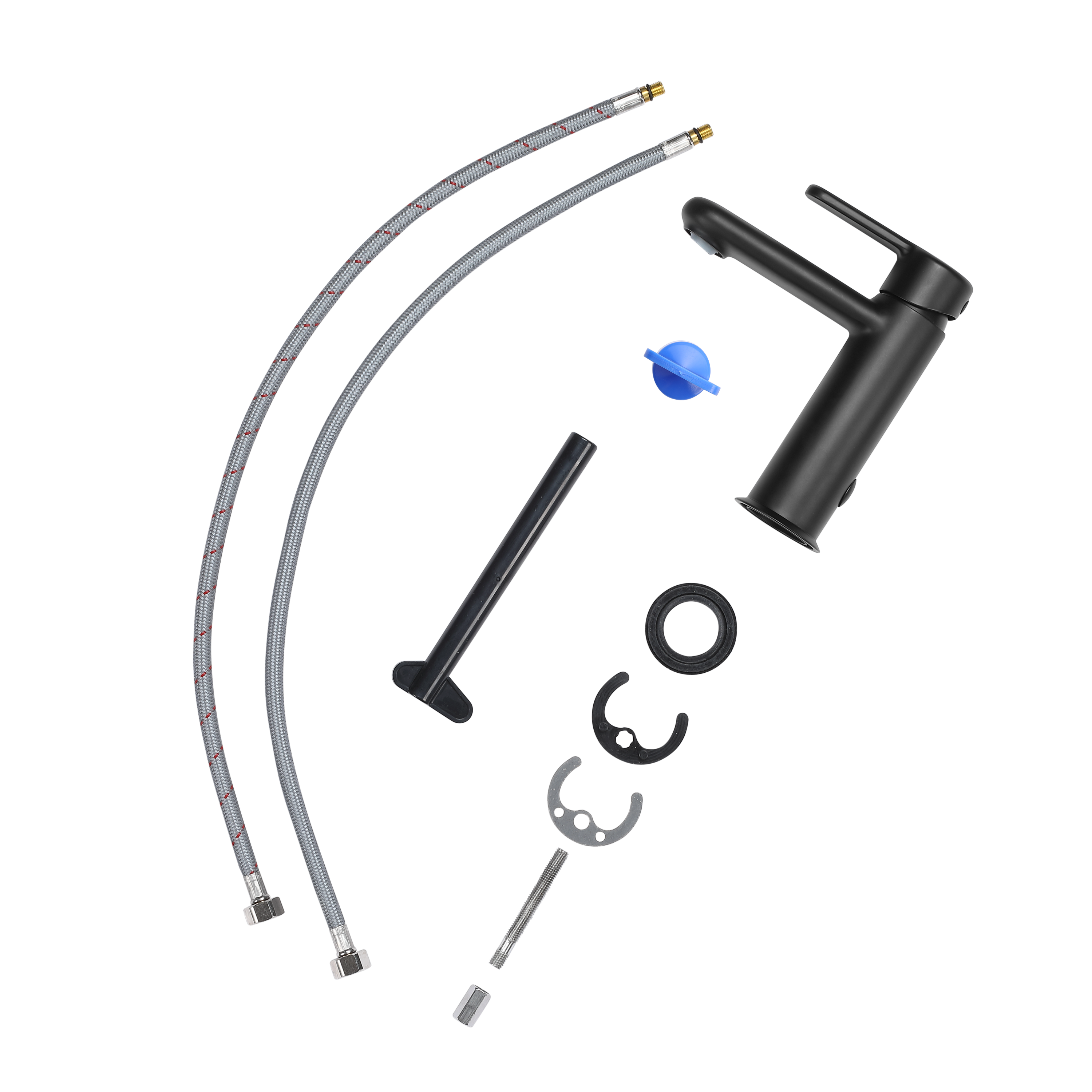 Bateria umywalkowa 16.2 cm 4.9 l/min czarna Easy Sensea - 6