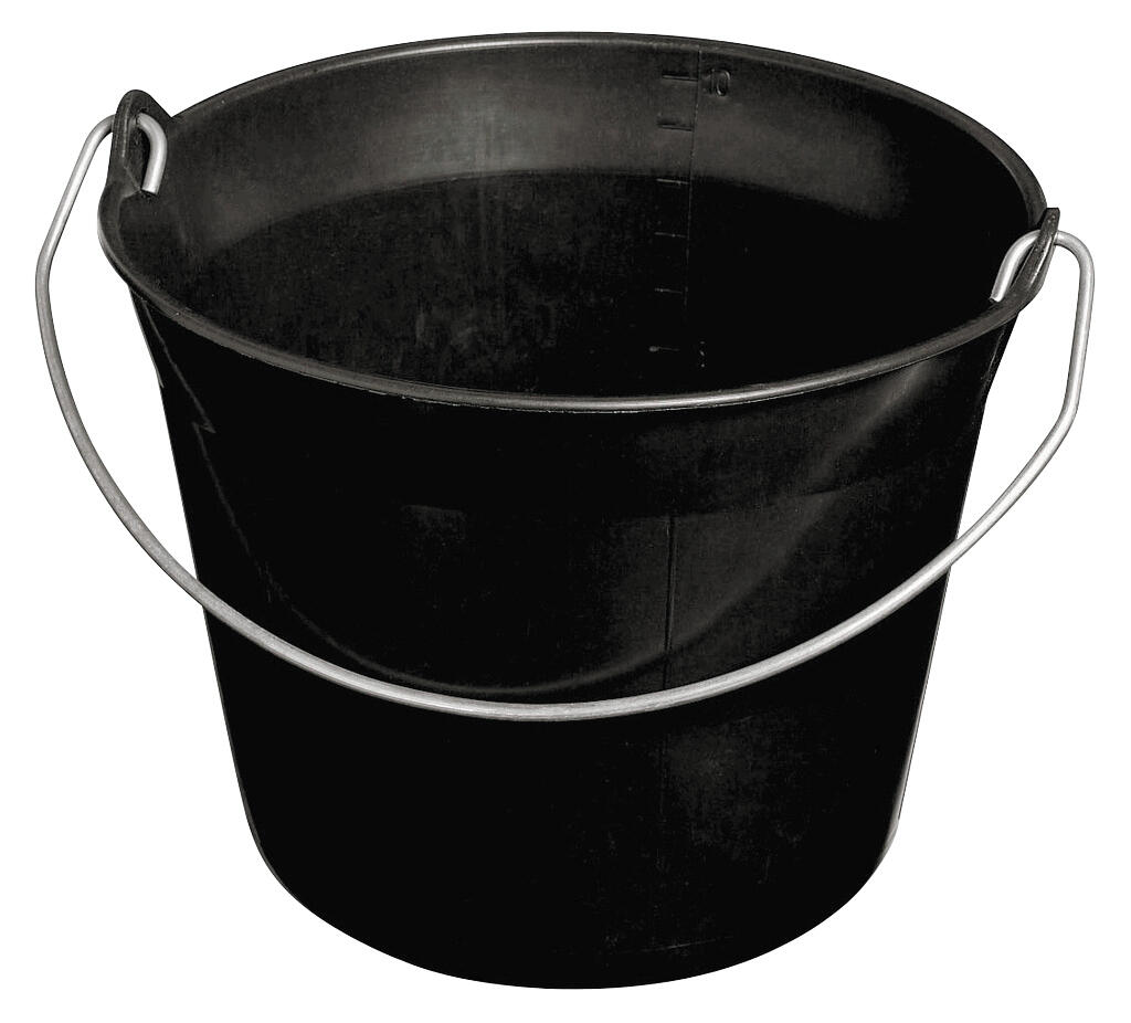 Seau en plastique noir 11L - NESPOLI - 2