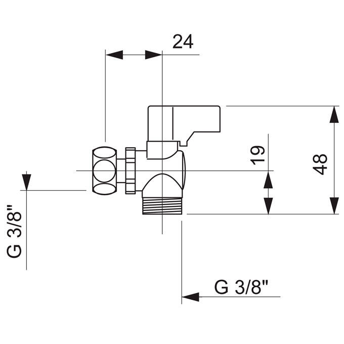 Robinet d'arrêt WC équerre 1/4 de tour R29 WIRQUIN PRO - 2