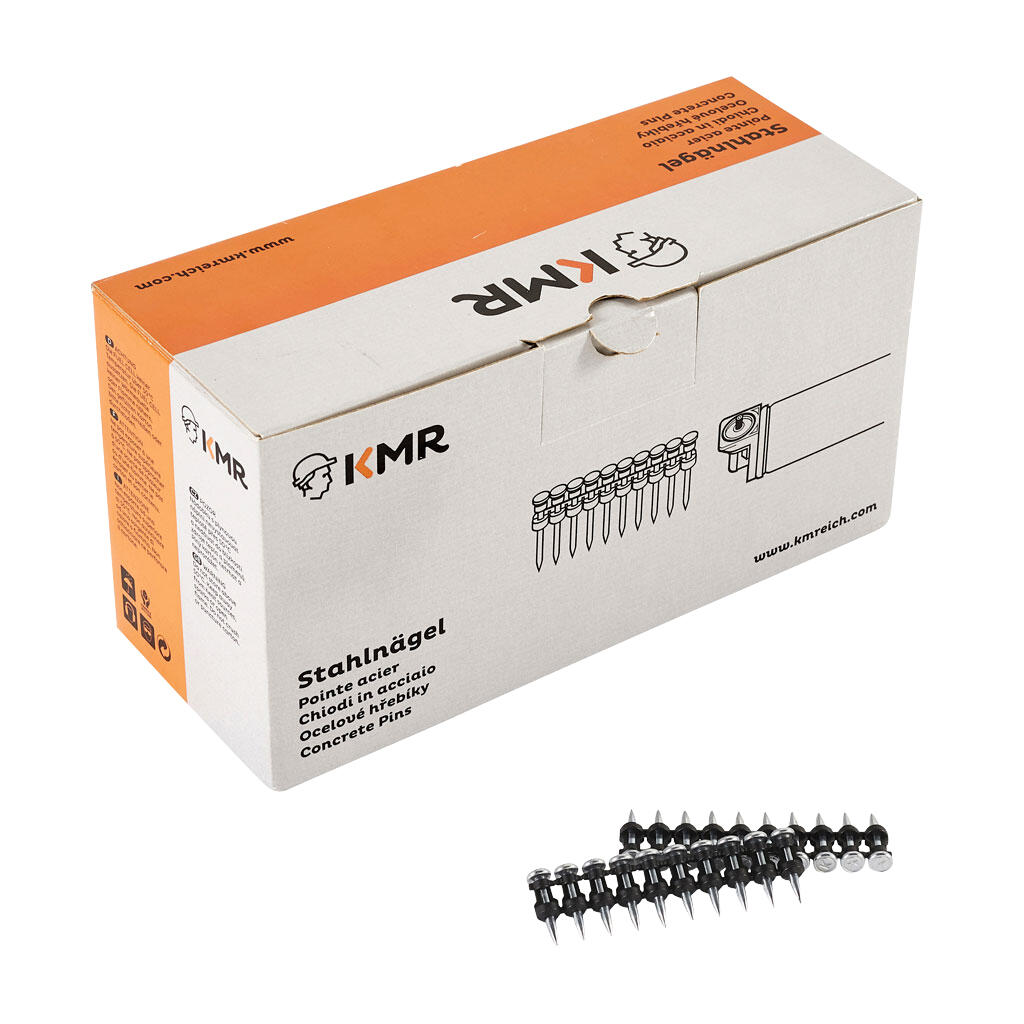 Lot de 1000 pointes 2,6 x 15 béton + 1 cartouche - KMR - 3