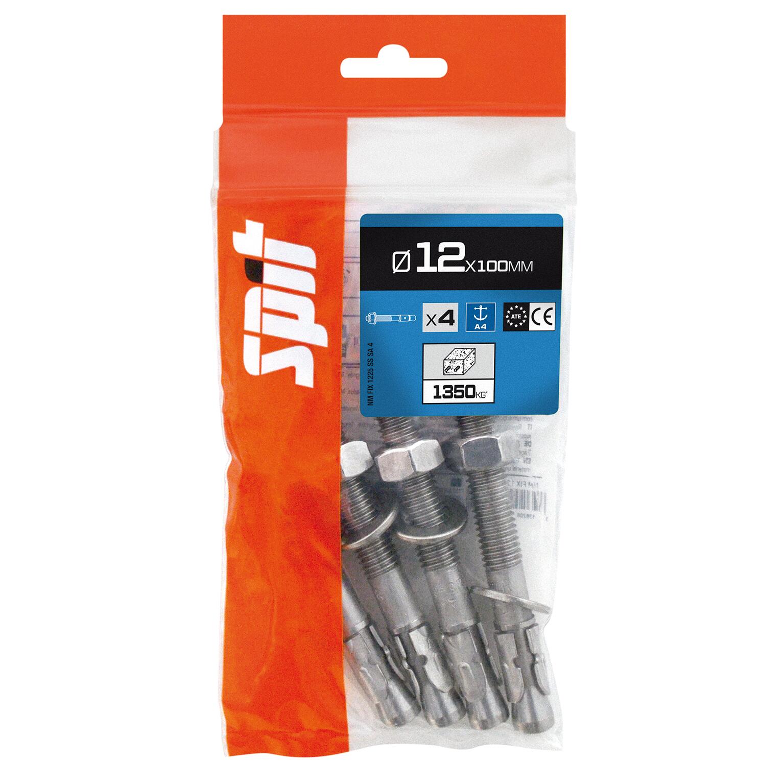 Goujon à bague multi-matériaux Diam.10 mm x 110 mm - SPIT Fix3(lot de 4) - 2