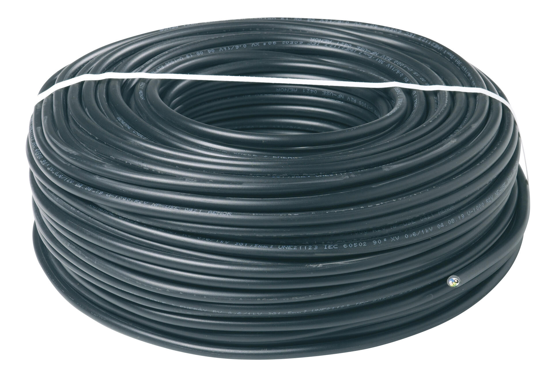 Cable électrique R2V 4G 1,5 mm² noir 50 m - NEXANS FRANCE  - 2