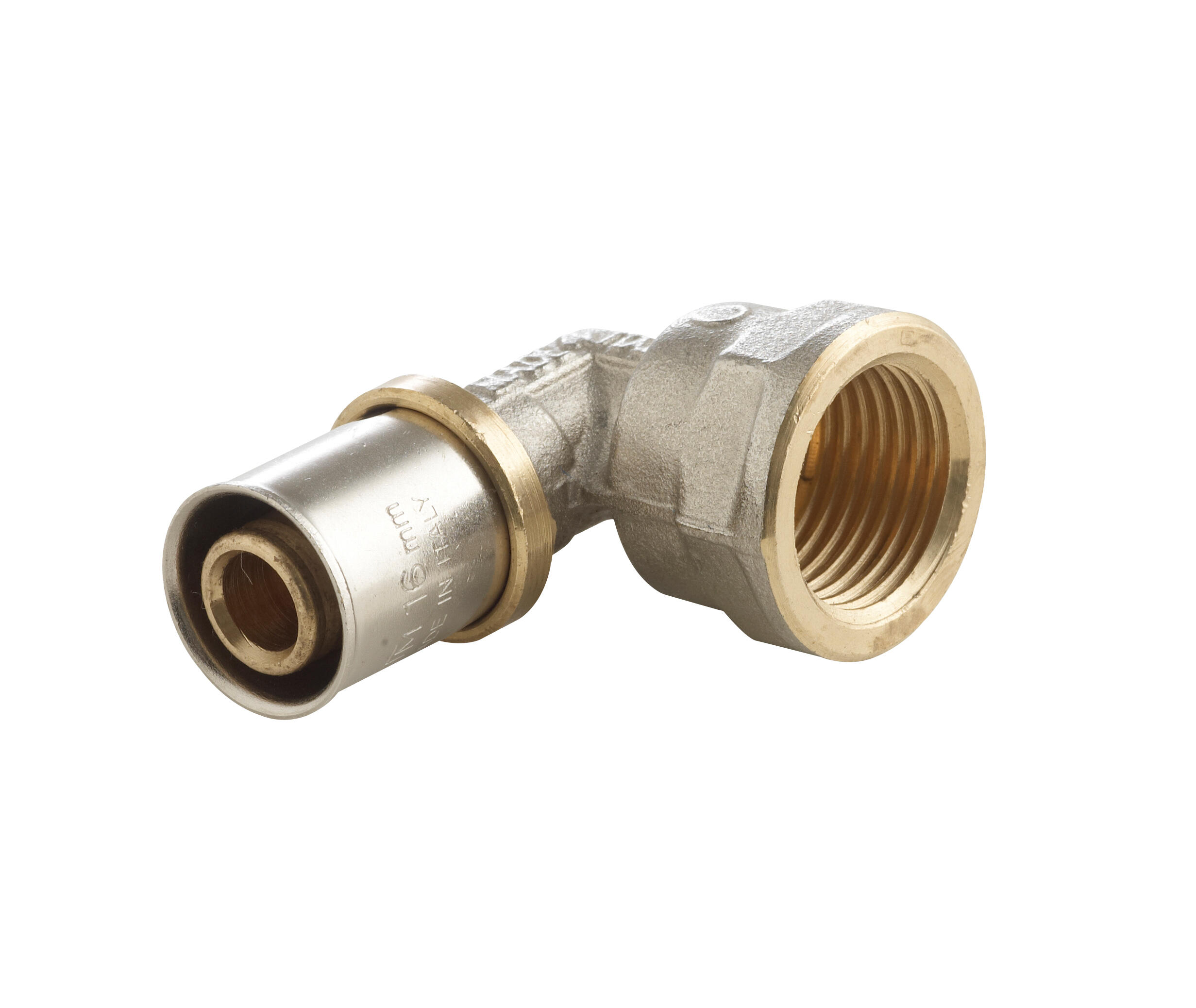 Raccord coude femelle F.15x21(1/2'') multicouche à sertir Diam.16 mm - 2