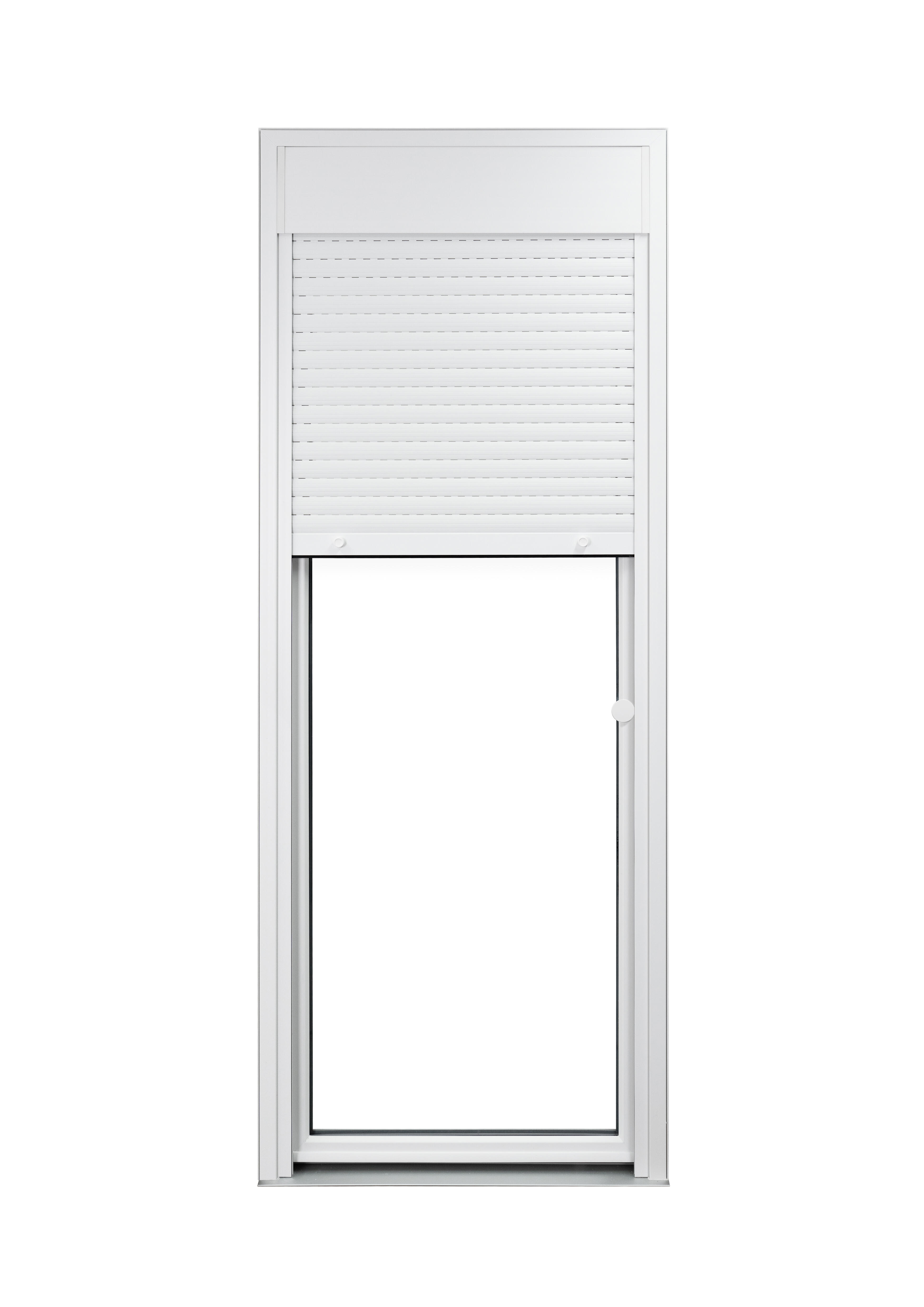 Porte-fenêtre PVC avec volet roulant intégré monobloc Of G 1 vantail H.205 x L.80 cm - GROSFILLEX - 6