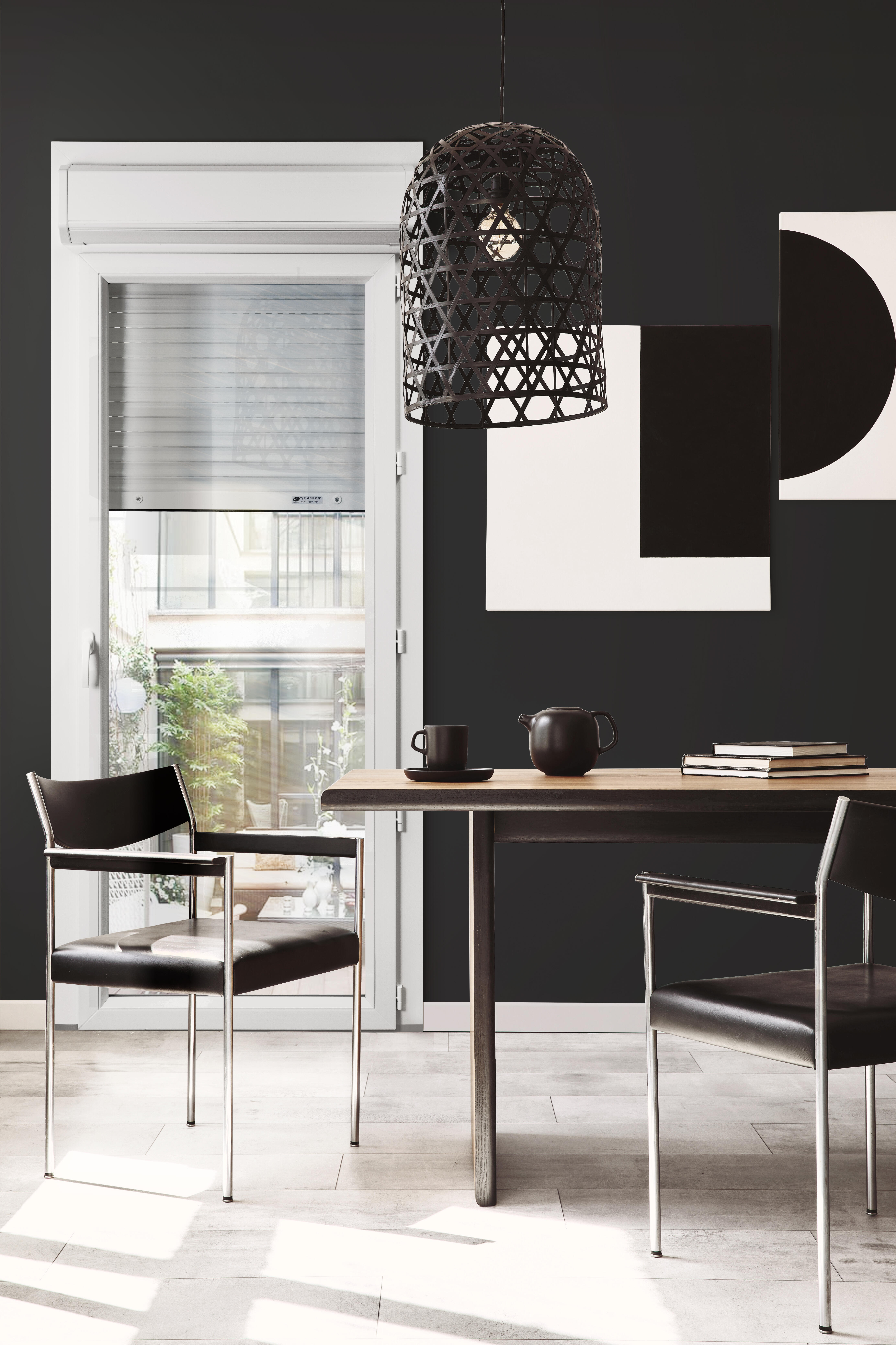 Porte-fenêtre PVC avec volet roulant intégré monobloc Of G 1 vantail H.205 x L.80 cm - GROSFILLEX - 4