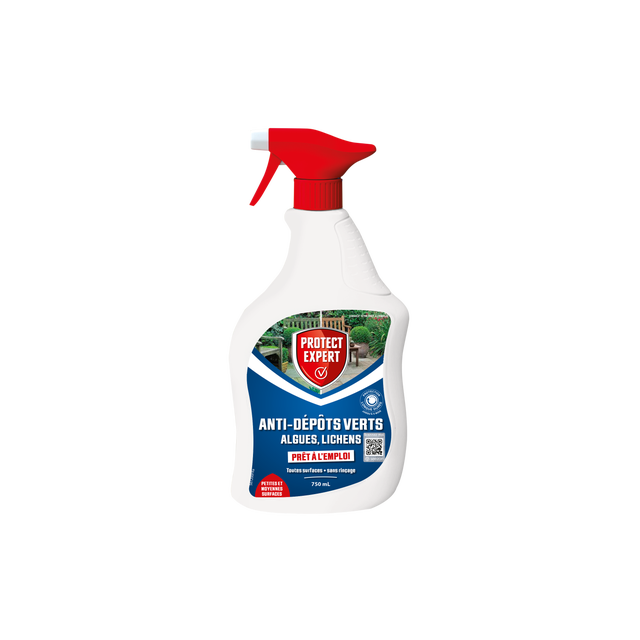 Anti-Algues  Dépôt Vert Pulvérisateur - 750ml - Prêt à l'emploi