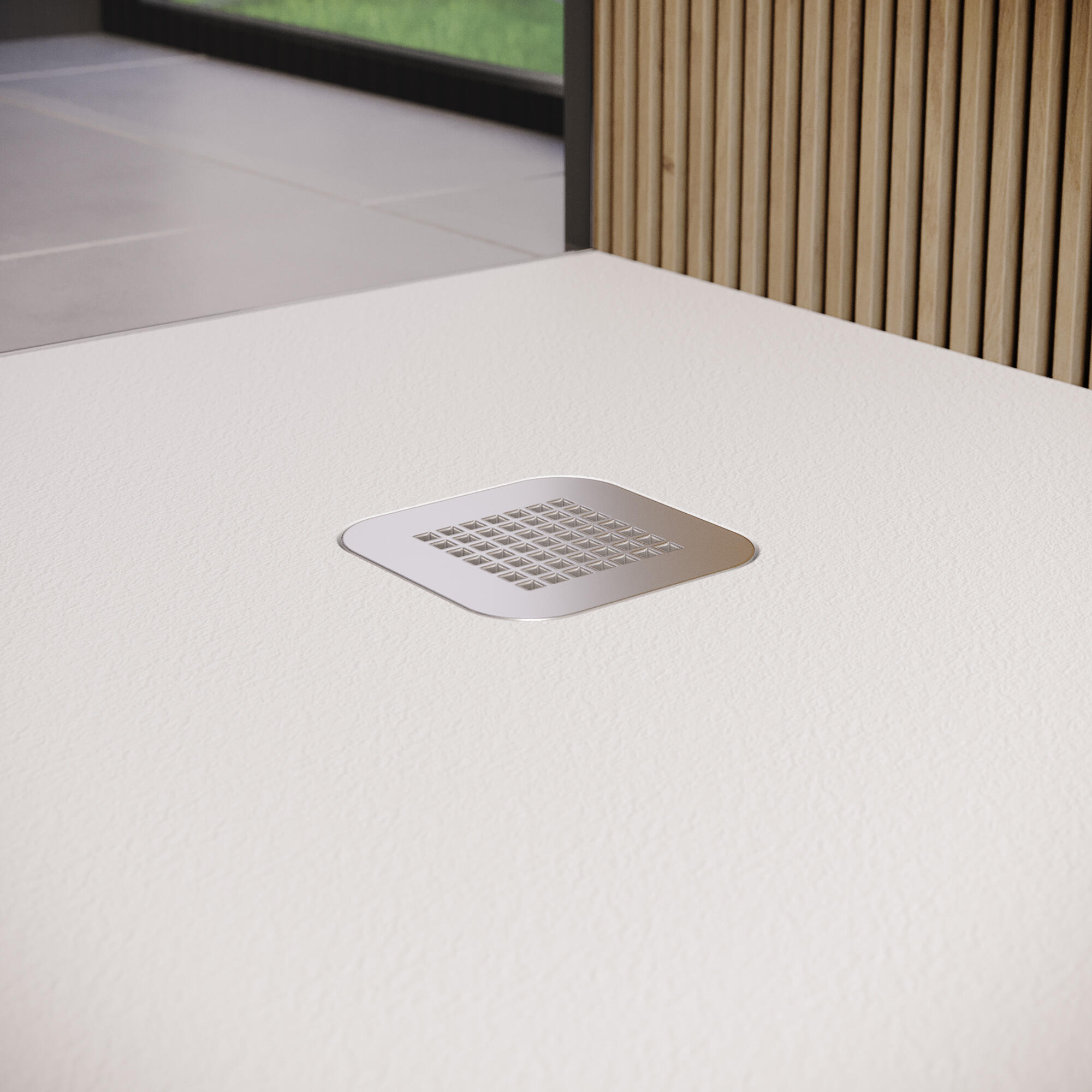 Base de duche válvula rebaixada 120x80 cm branco Pietra - 13