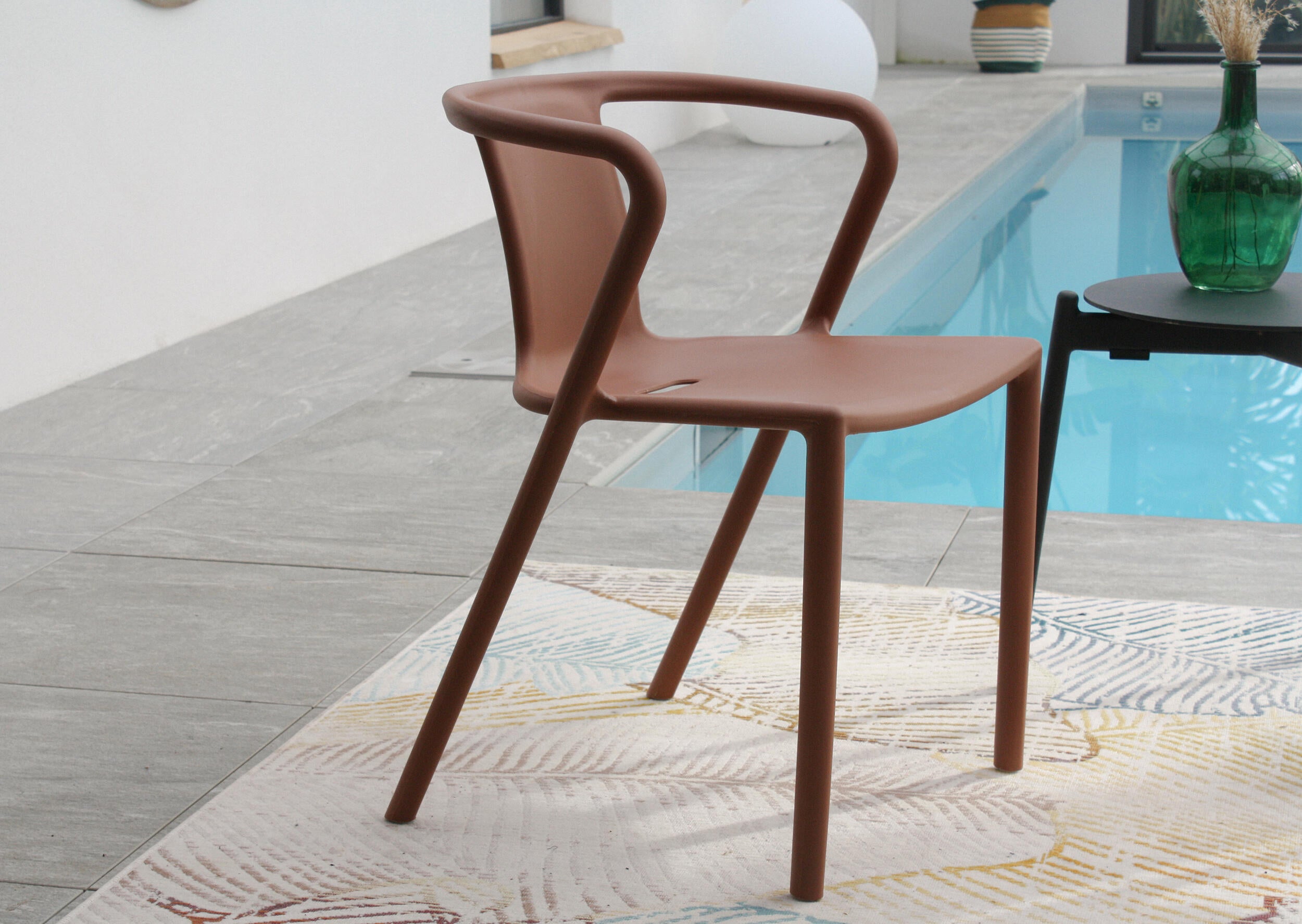 Fauteuil en résine terracotta Diego DCB GARDEN - 7