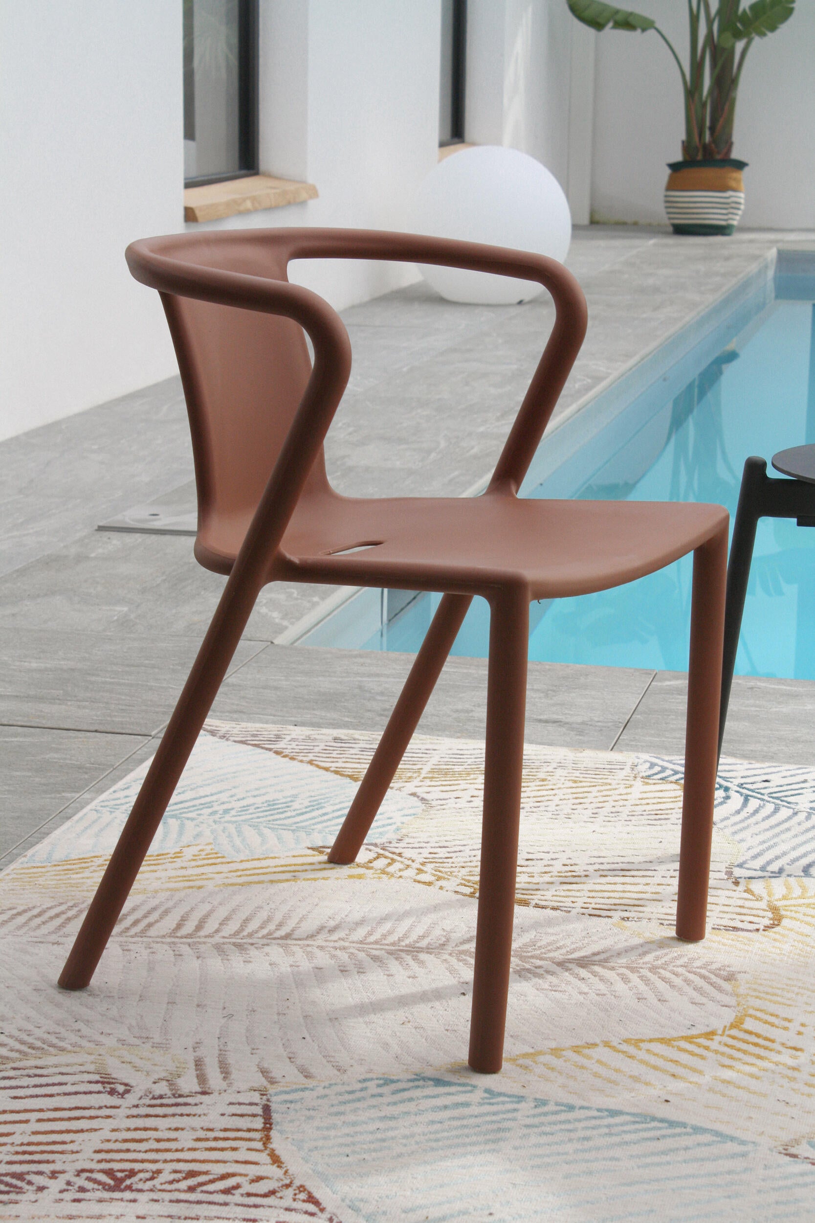 Fauteuil en résine terracotta Diego DCB GARDEN - 6