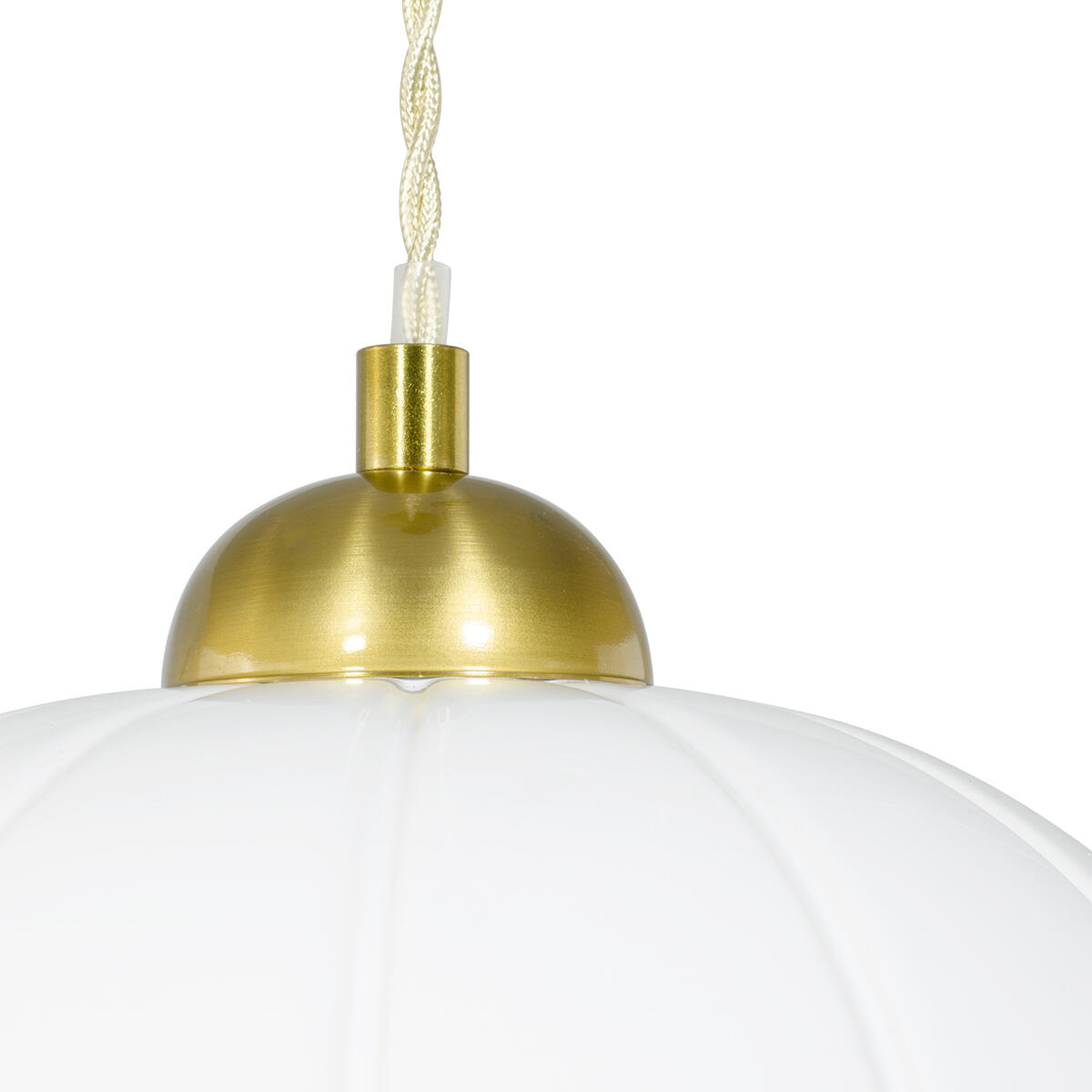 Suspension Claris céramique, blanc, Diam.23 cm, E27 - 5