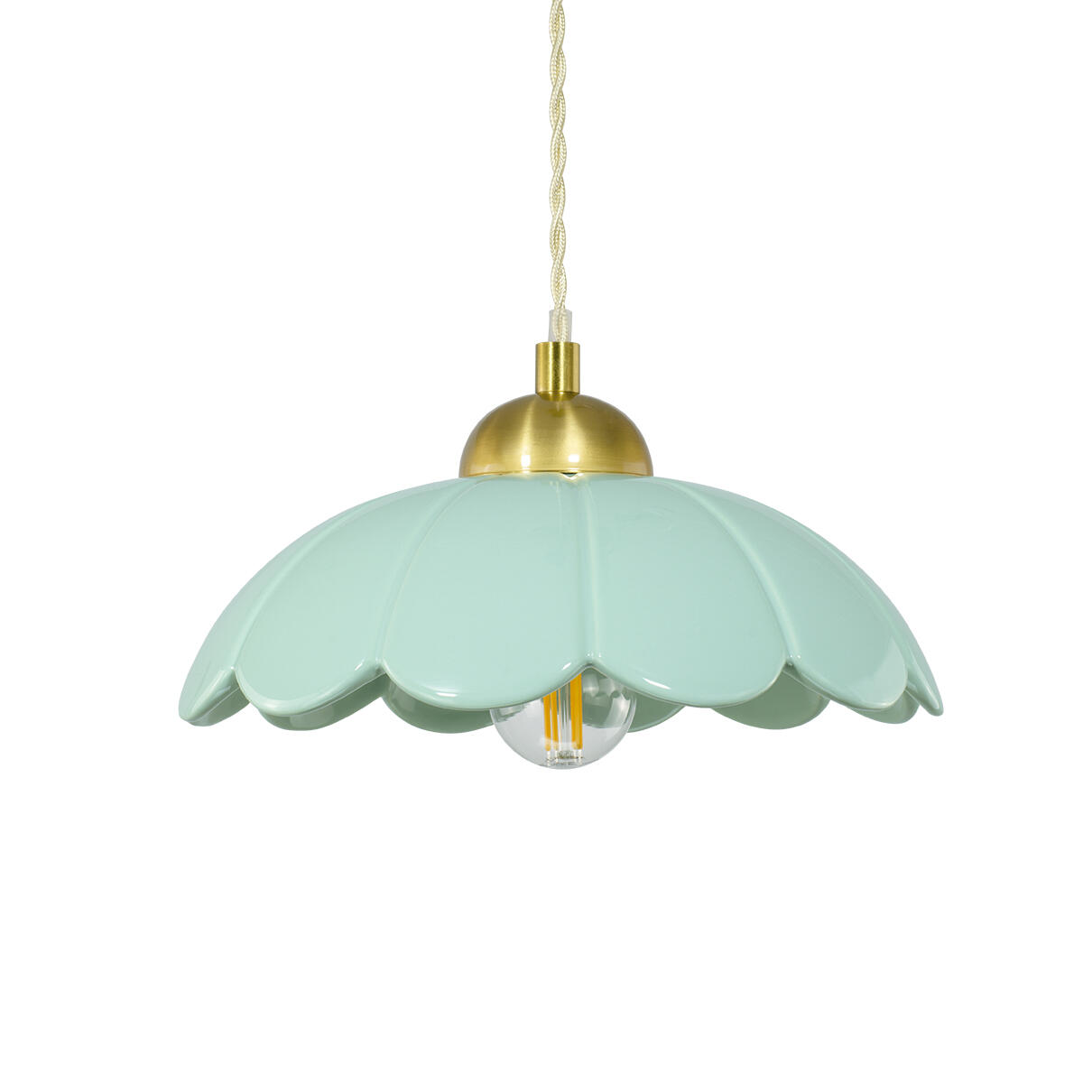 Suspension Claris céramique, vert, Diam.23 cm, E27 - 3