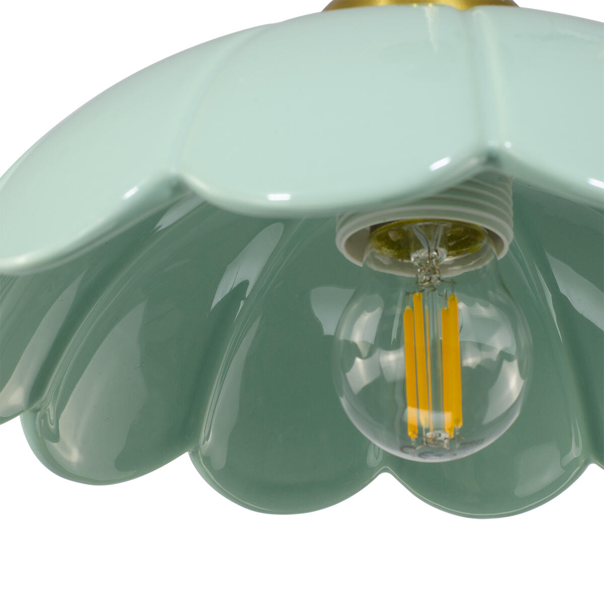 Suspension Claris céramique, vert, Diam.23 cm, E27 - 5