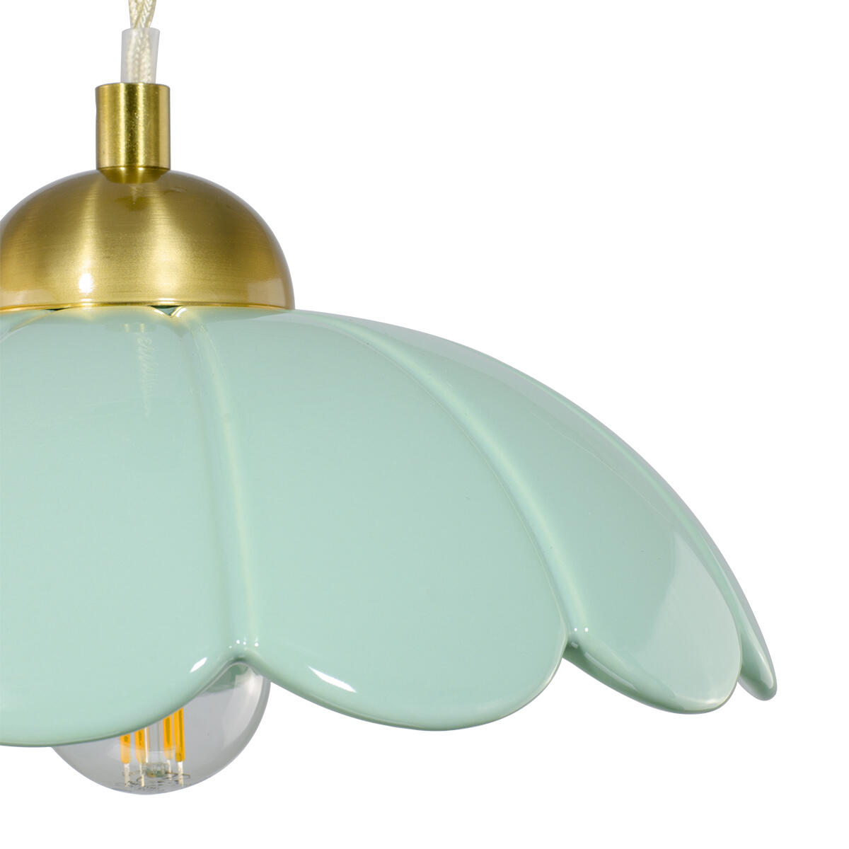 Suspension Claris céramique, vert, Diam.23 cm, E27 - 4