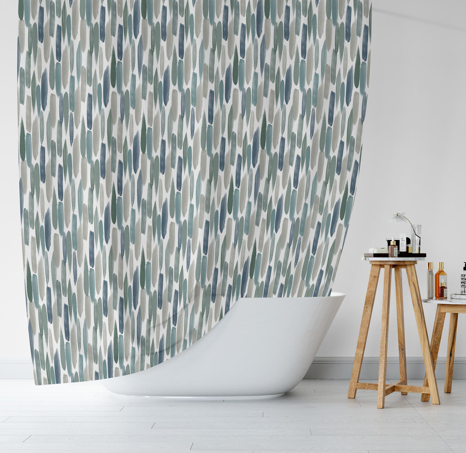 Rideau de douche 120 x 200 cm Barn AZAO - 3