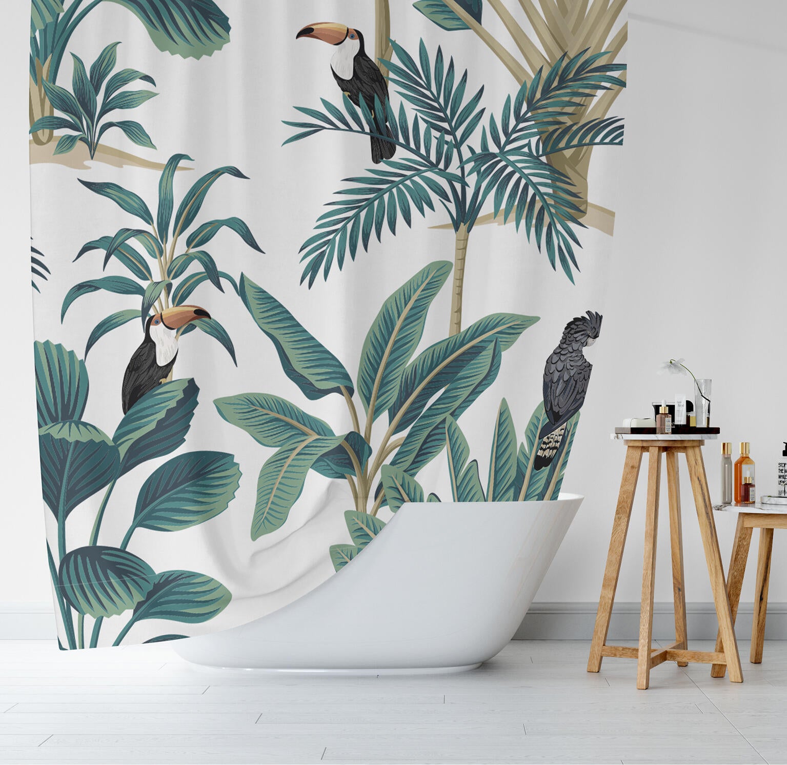 Rideau de douche 180 x 200 cm Hinatea AZAO - 3