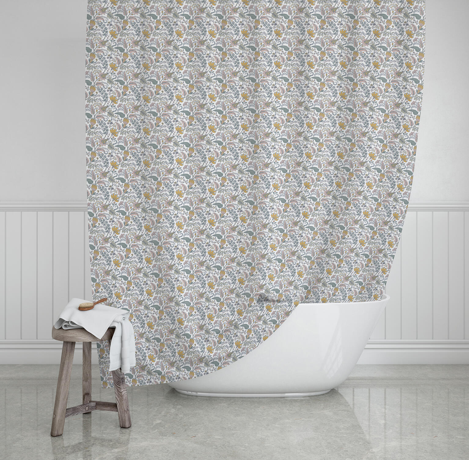 Rideau de douche 180 x 200 cm Louise AZAO - 3