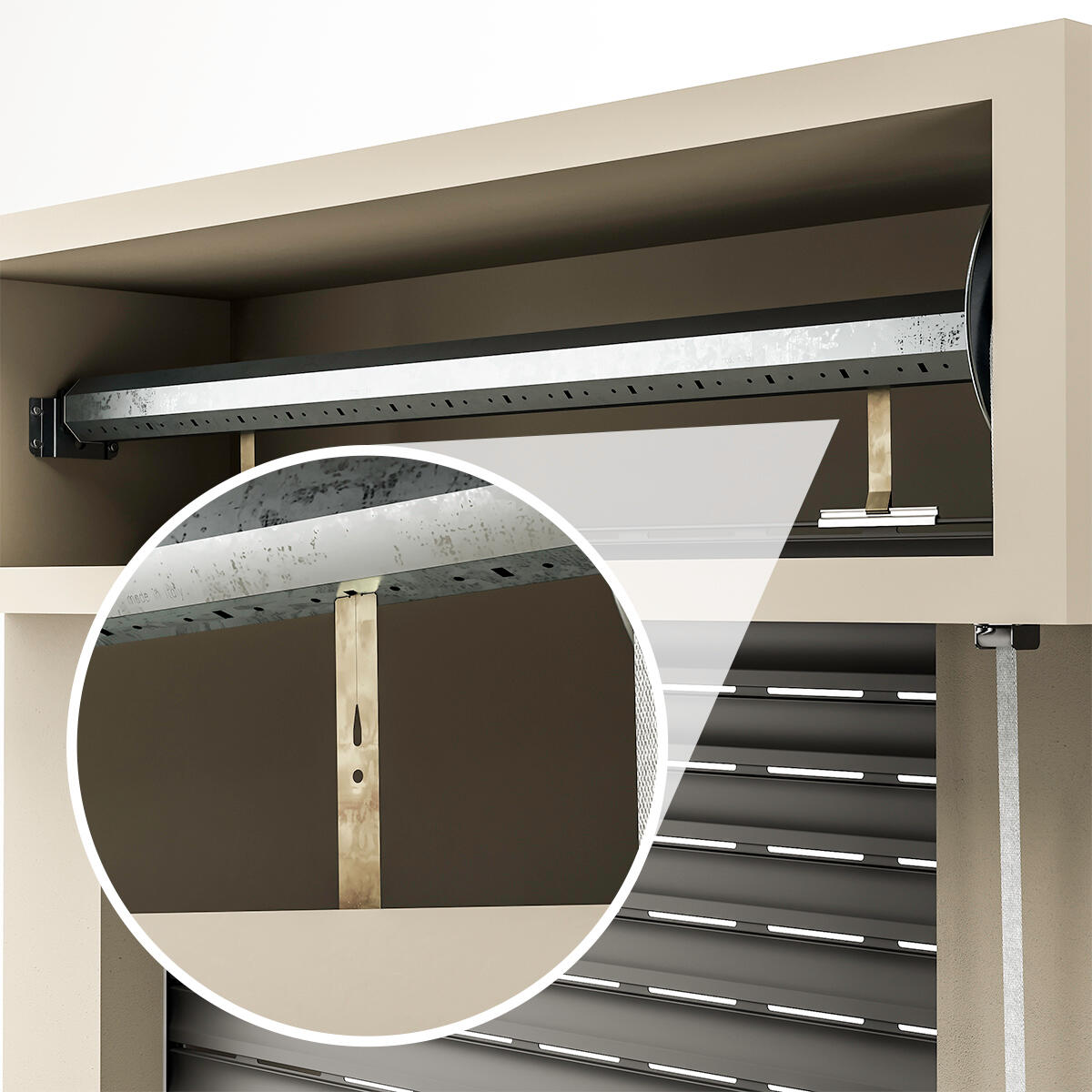 Meccanismo per tapparella avvolgibile a incasso STANDERS 40 x 44 x 50 mm - 2