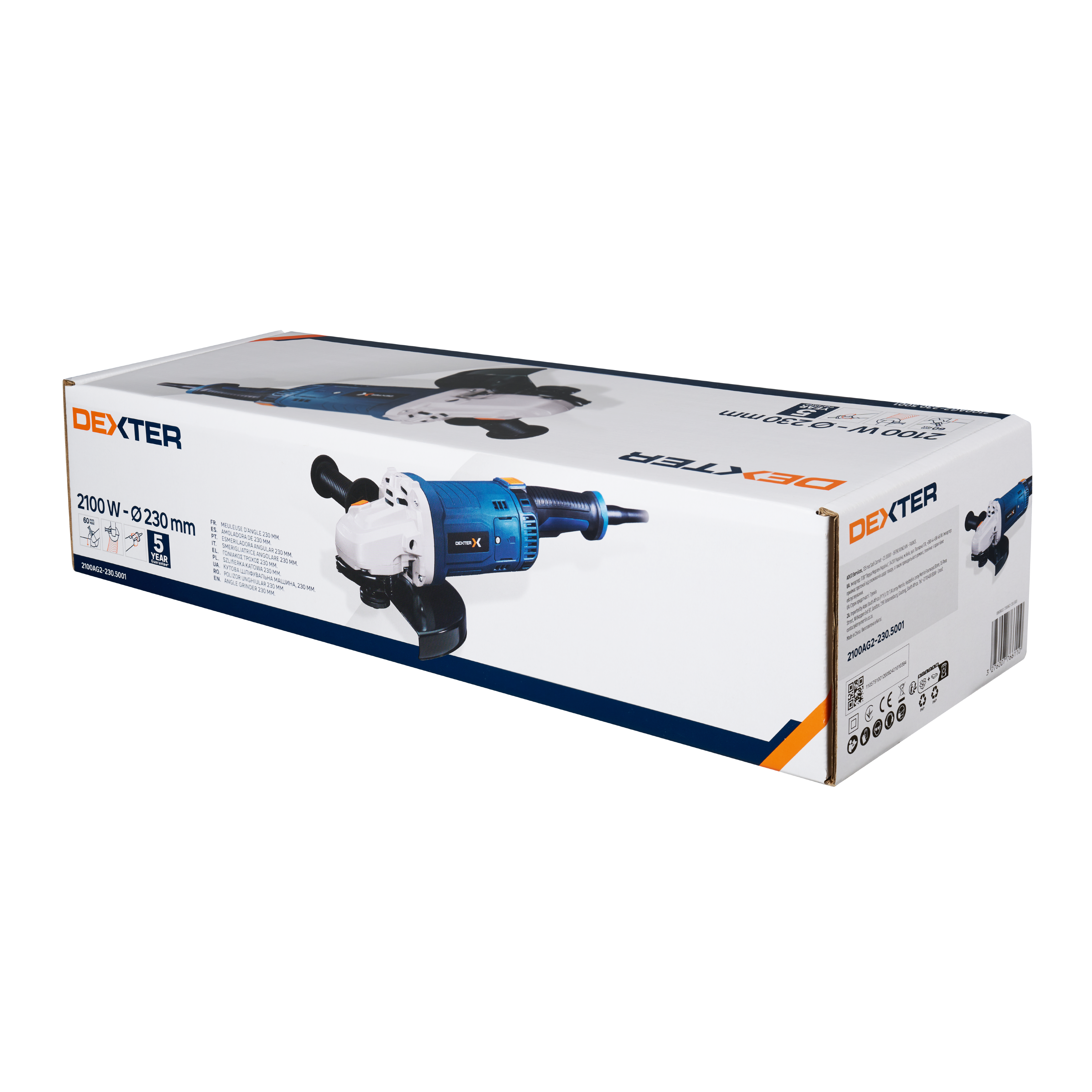 Szlifierka kątowa przewodowa 230 mm 2100 W DEXTER - 19