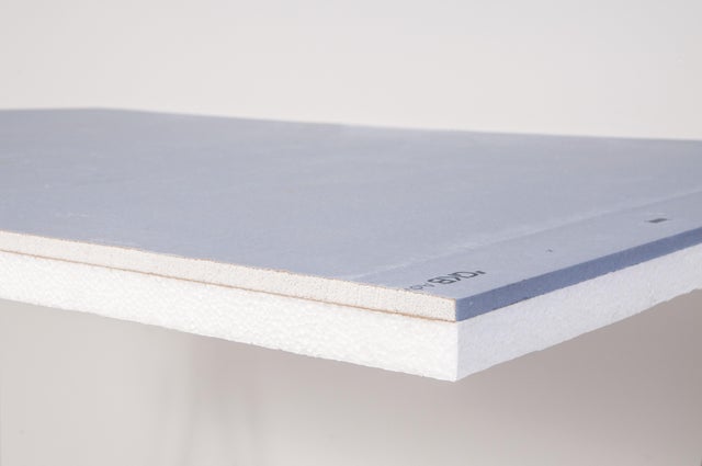 Lastra cartongesso Isolastra Advanced EPS L 200 x L 120 cm, Sp33 mm