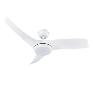 Ventilateur de plafond avec éclairage led, Aruba +, IP44, D.112, INSPIRE, blanc