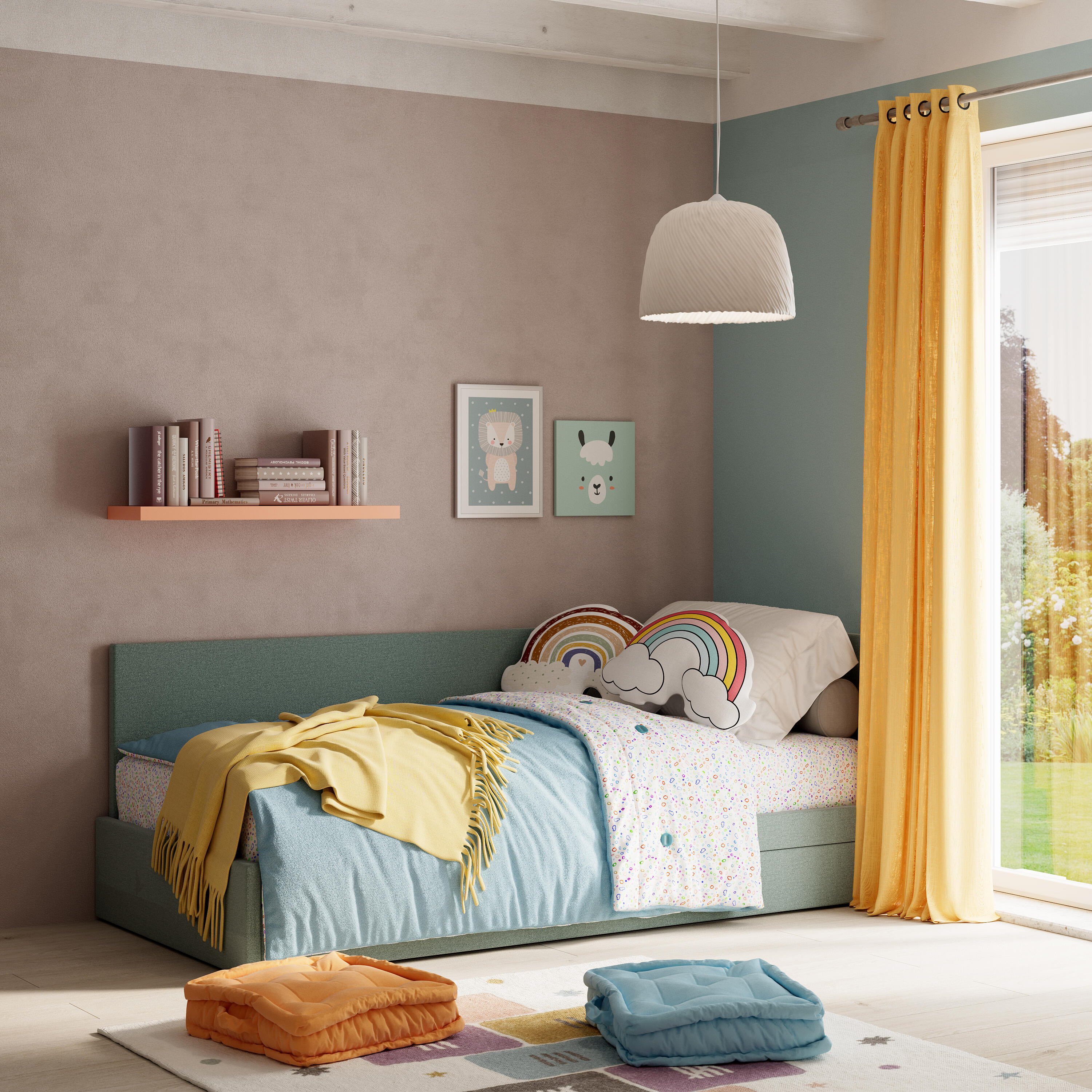 Tenda INSPIRE Suzan jane 4 giallo, occhiello 140x280 cm - 10