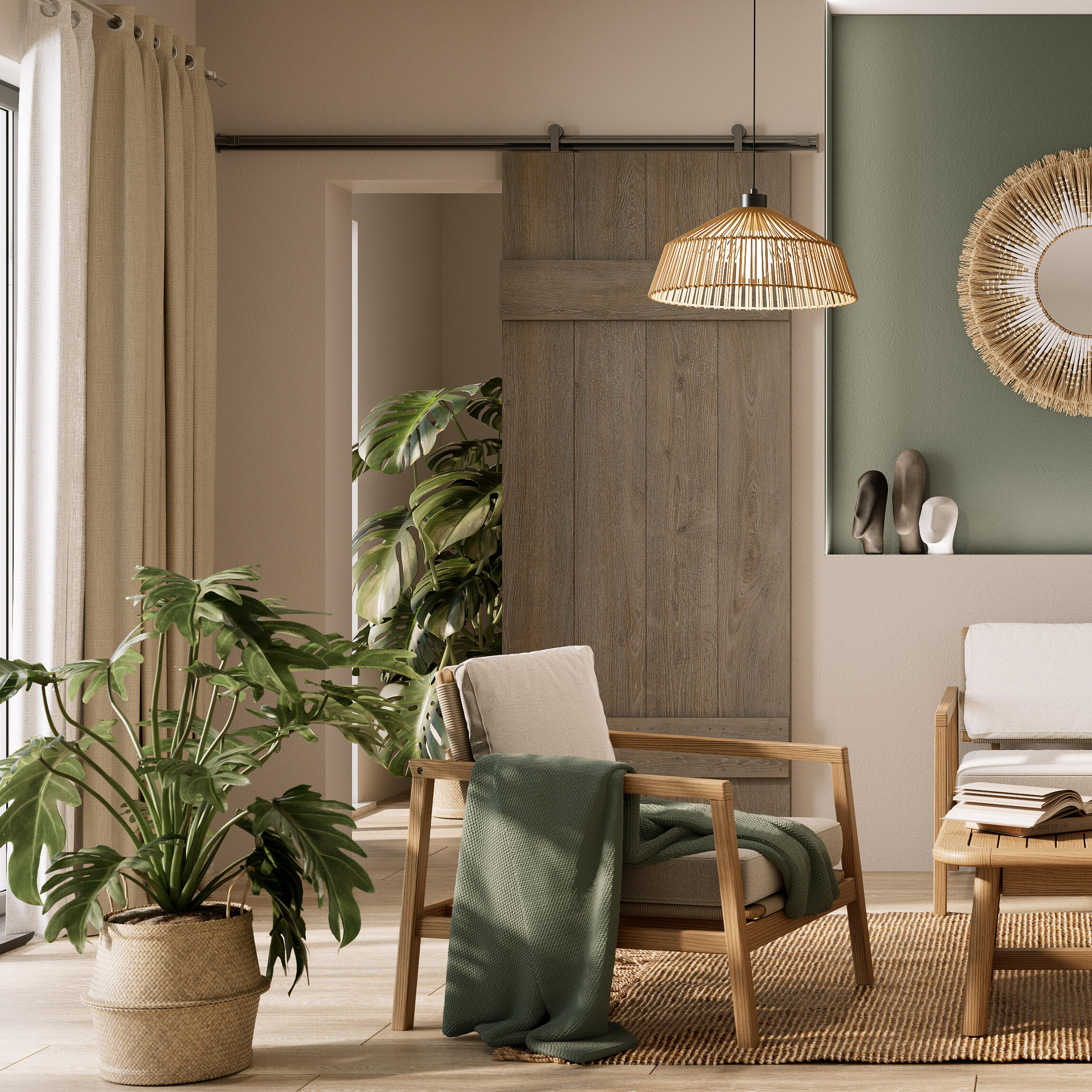 Poltrona da giardino con cuscino beige e braccioli Oasis NATERIAL da 2 posti, struttura in acacia marrone seduta in acacia marrone, L 66 x H 74 x P 80 cm, set da 2 pezzi - 10