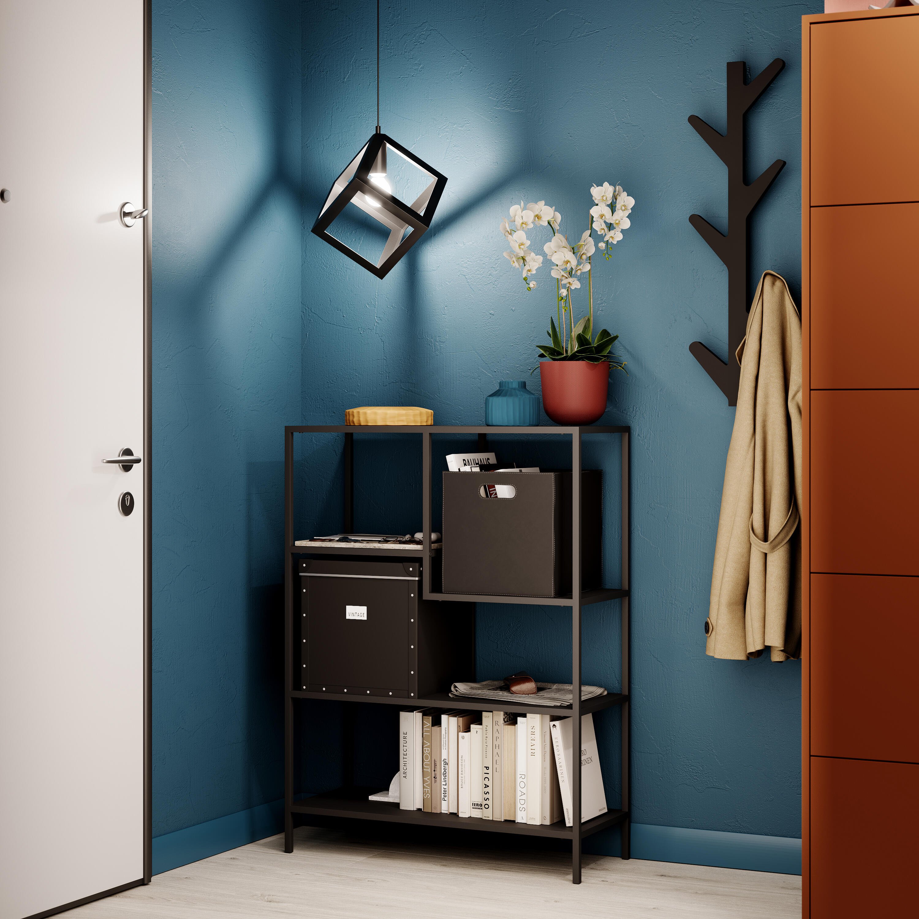 Pittura per interni per parete e soffitto super lavabile, LUXENS monomano blu fjord 1 opaco, 2.5 L - 4